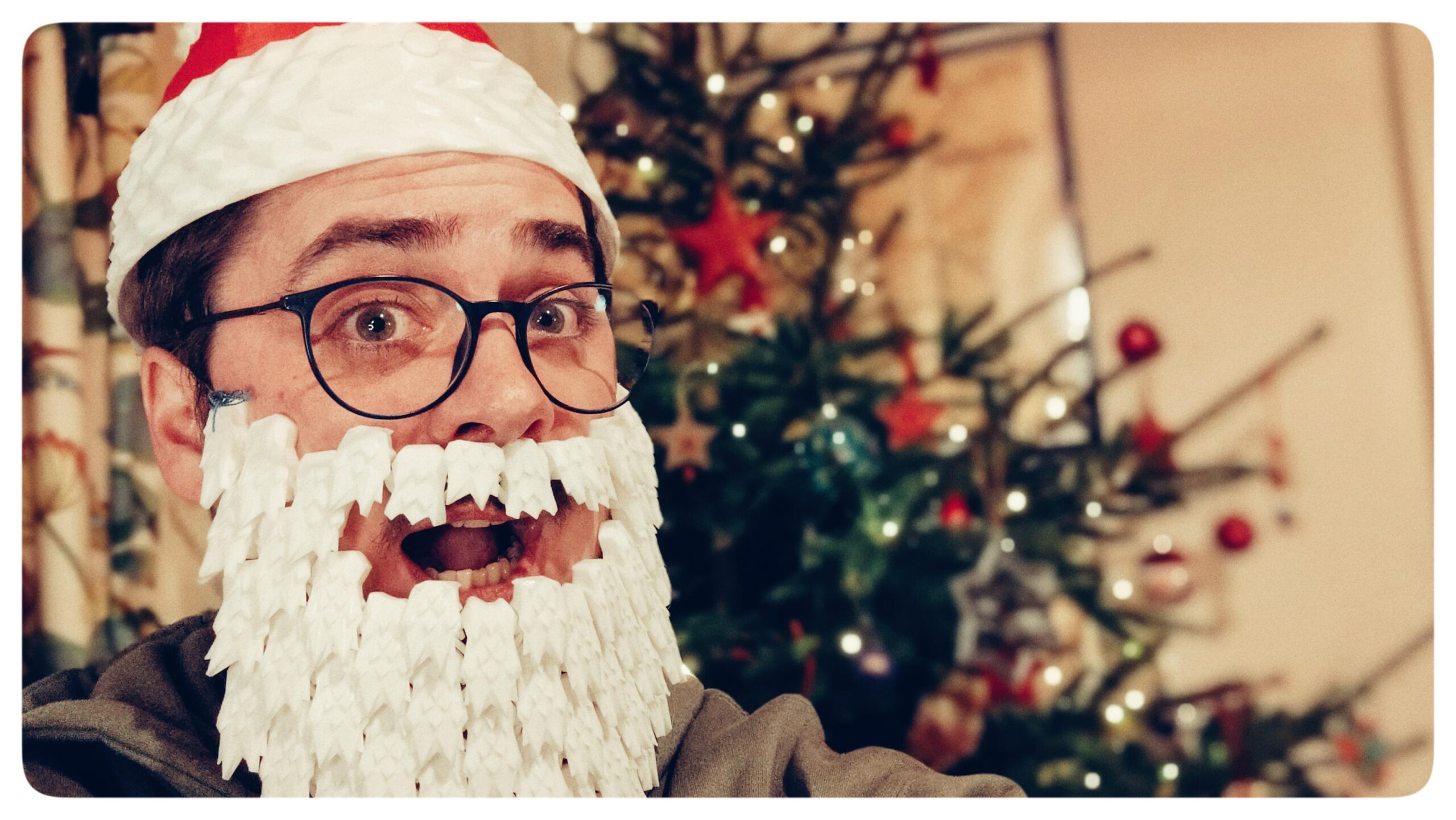 Ive Made A 3d Printable Santa Hat And Beard Now I Ive Made A 3d Printable Santa Hat And Beard Now I