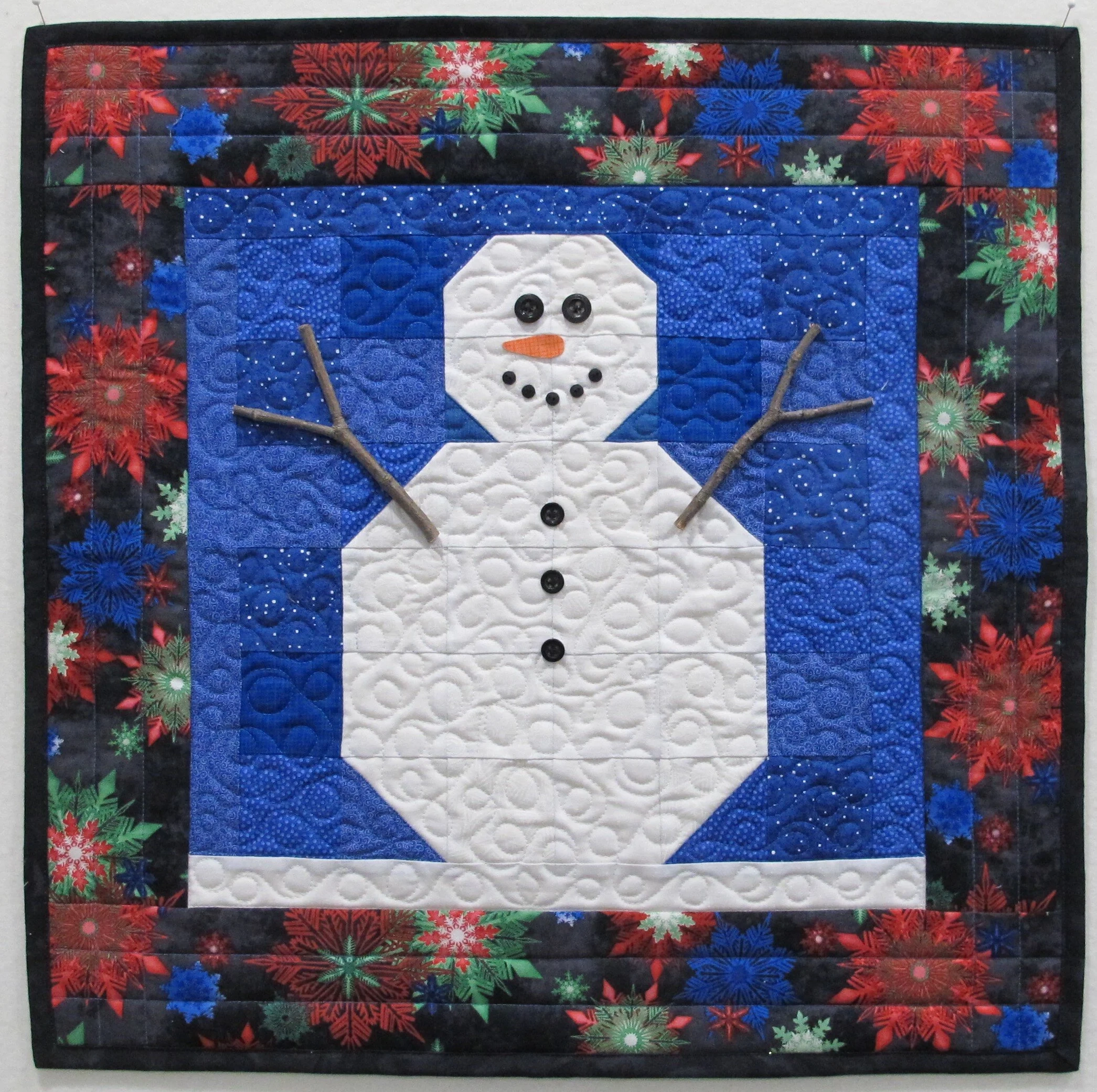 January Block Snowman