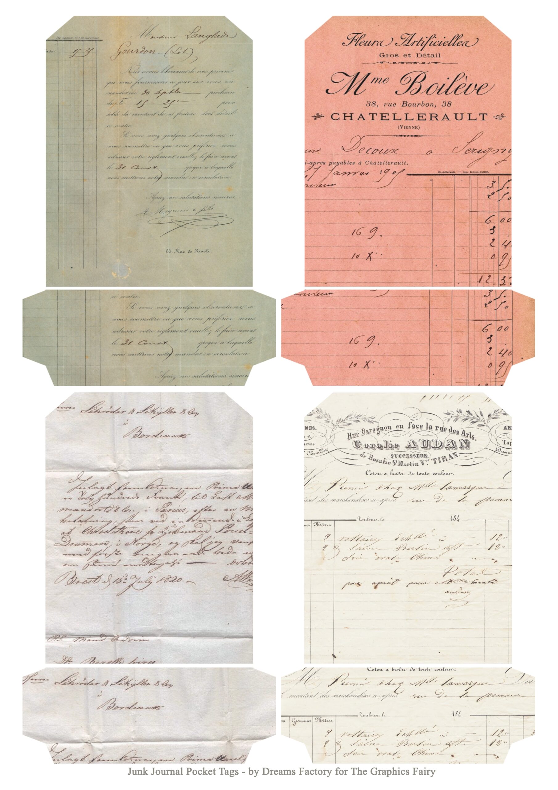 Junk Journal Pockets Junk Journal Pockets