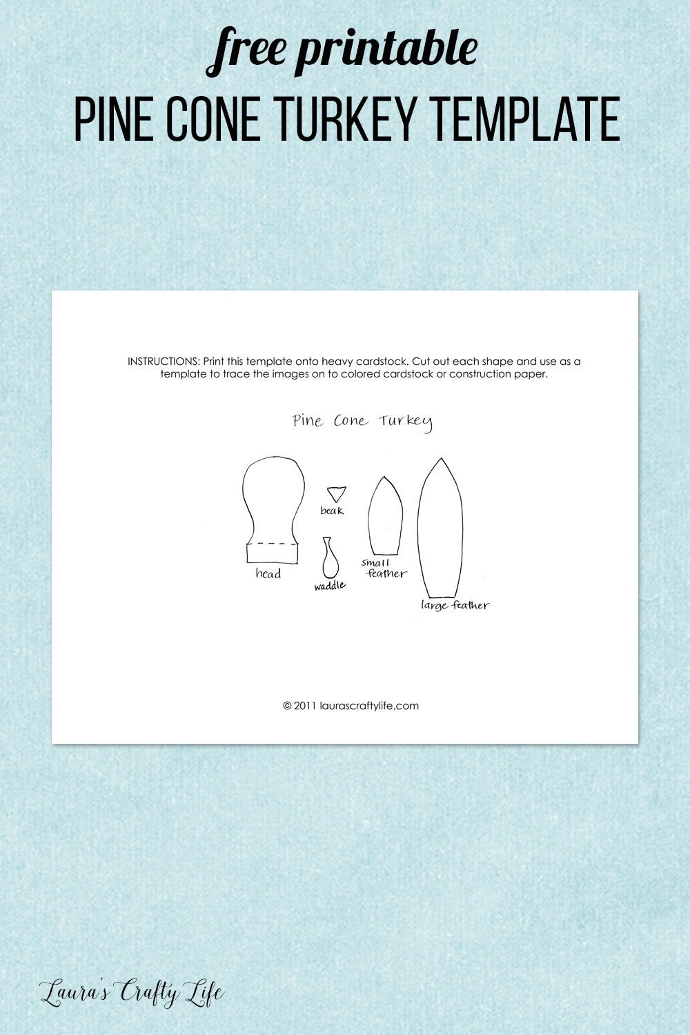 Kids Craft Pine Cone Turkey Kids Craft Pine Cone Turkey
