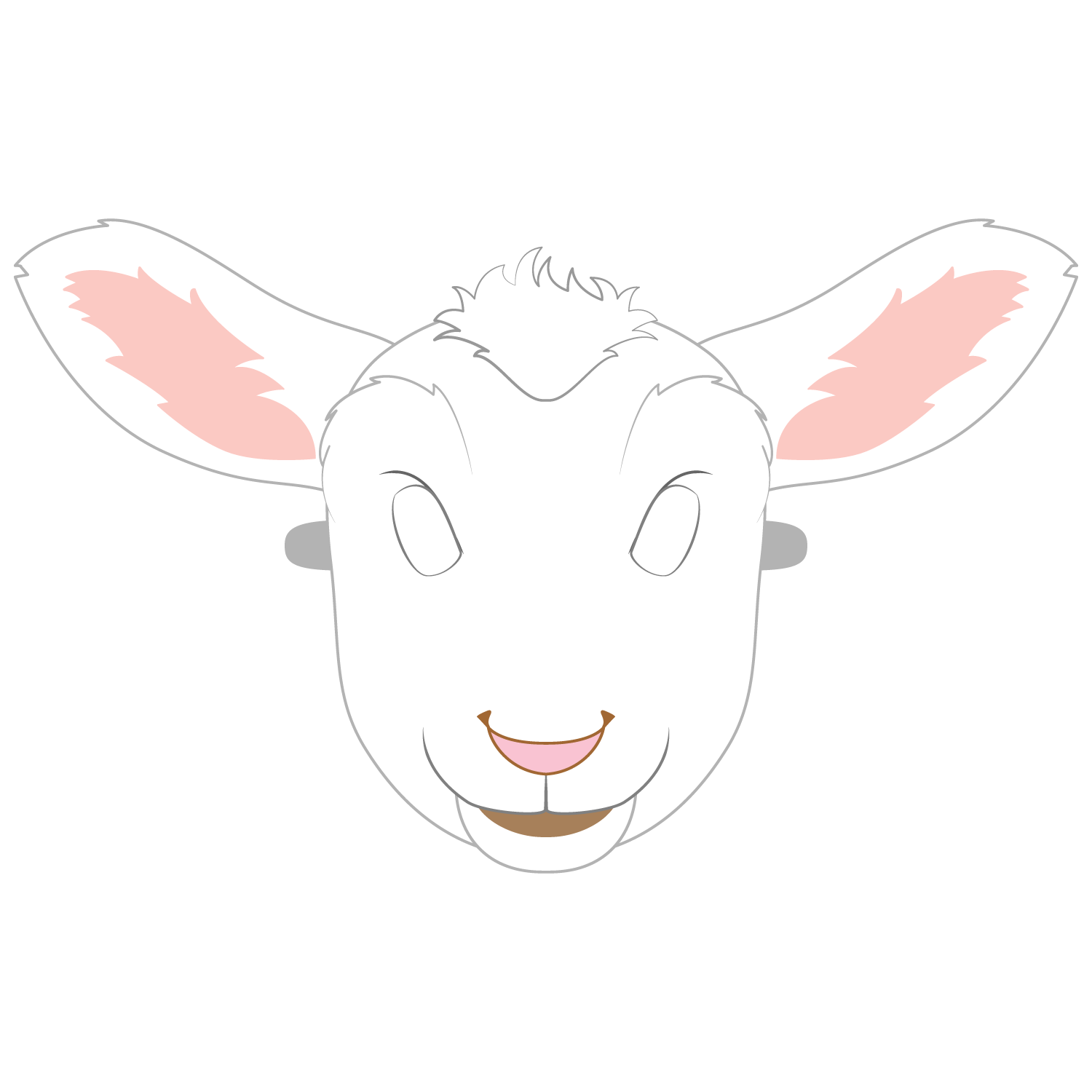 Lamb Mask Template