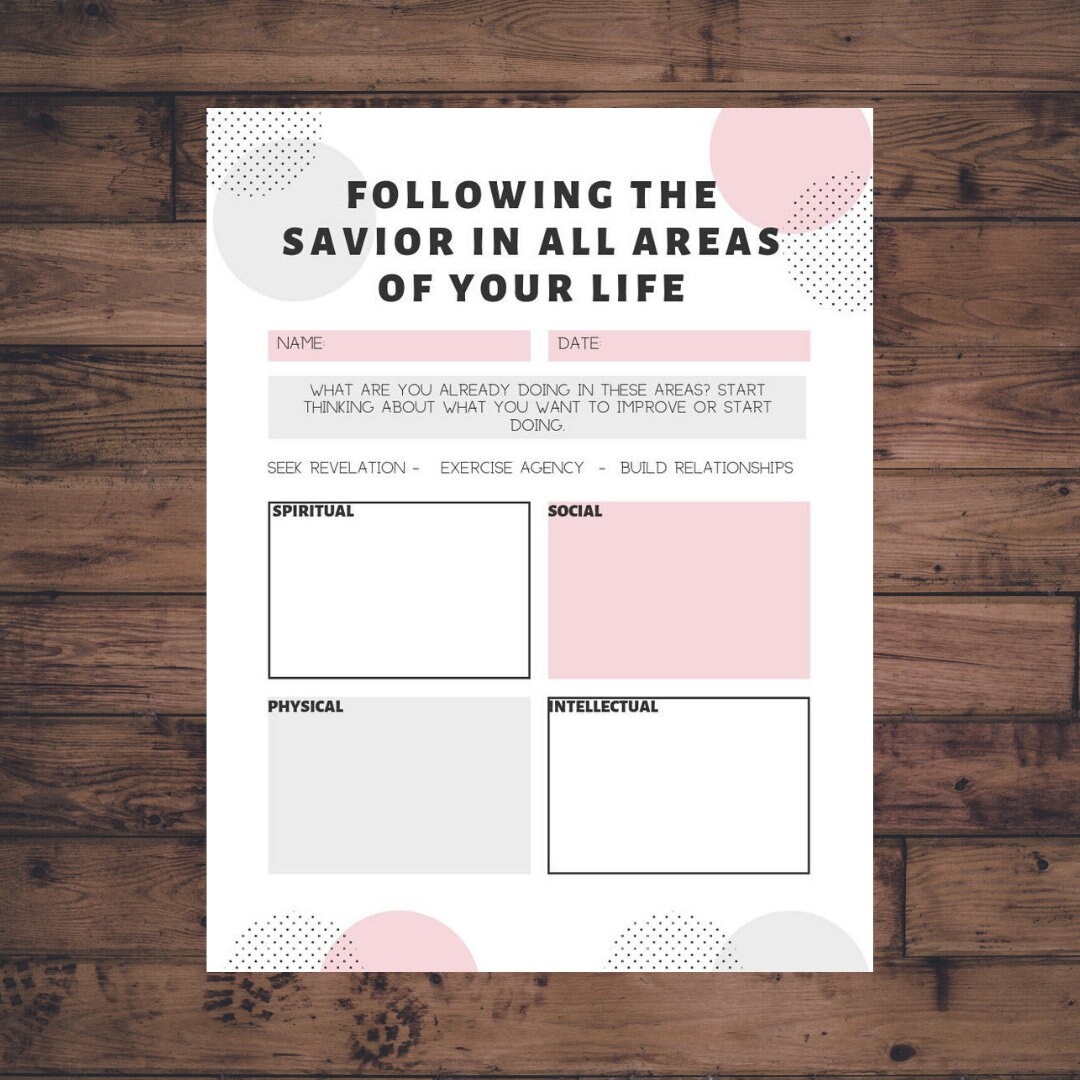 Lds Youth Worksheet Lds Youth Setting