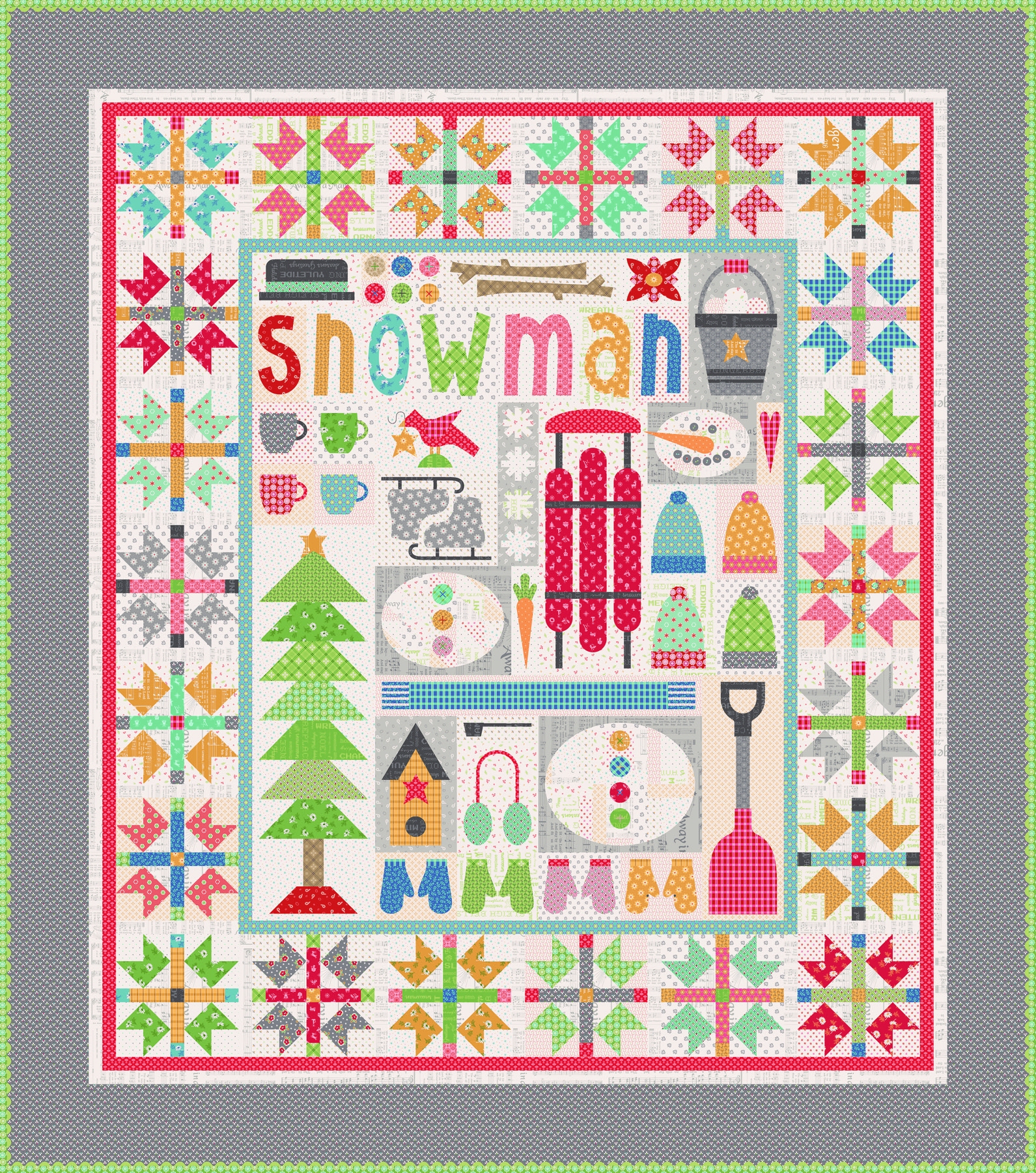Lets Make Snowman Sew Along Bee Prepared