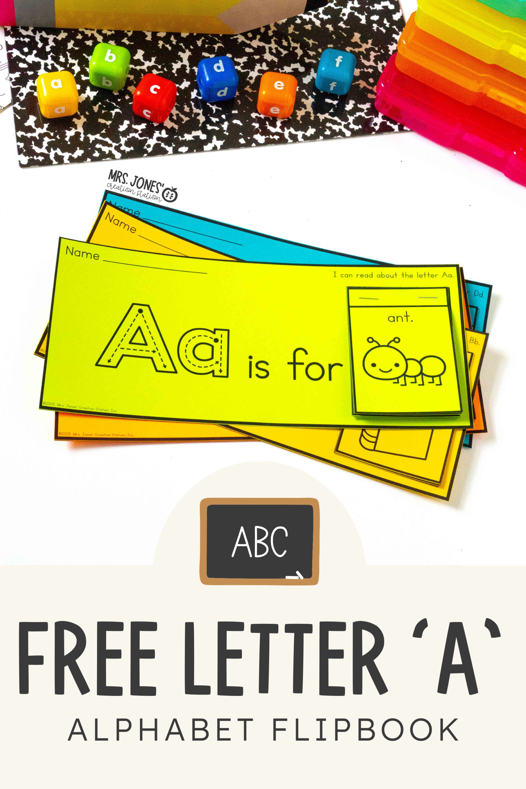 Letter Aa Flipbook Freebie