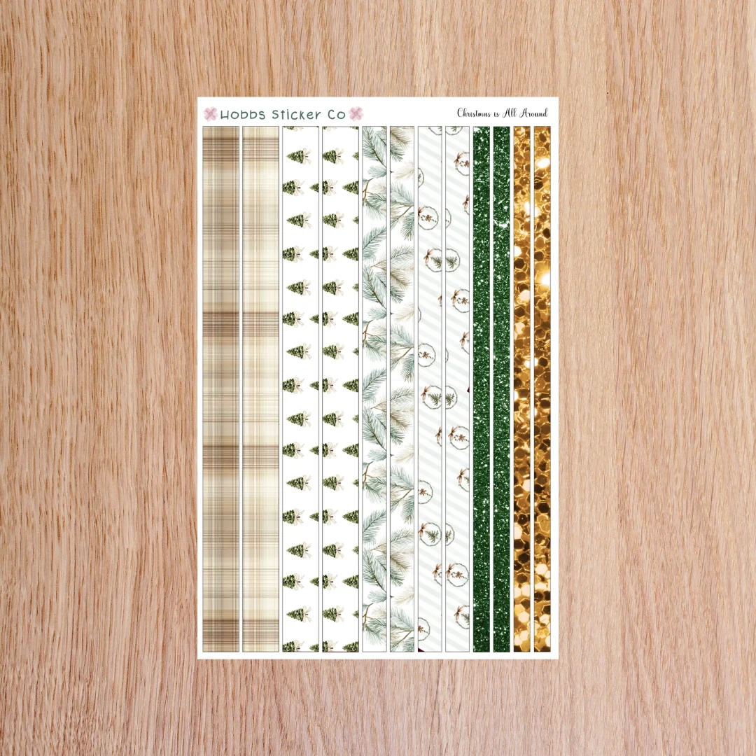 printable christmas washi tape printable christmas washi tape