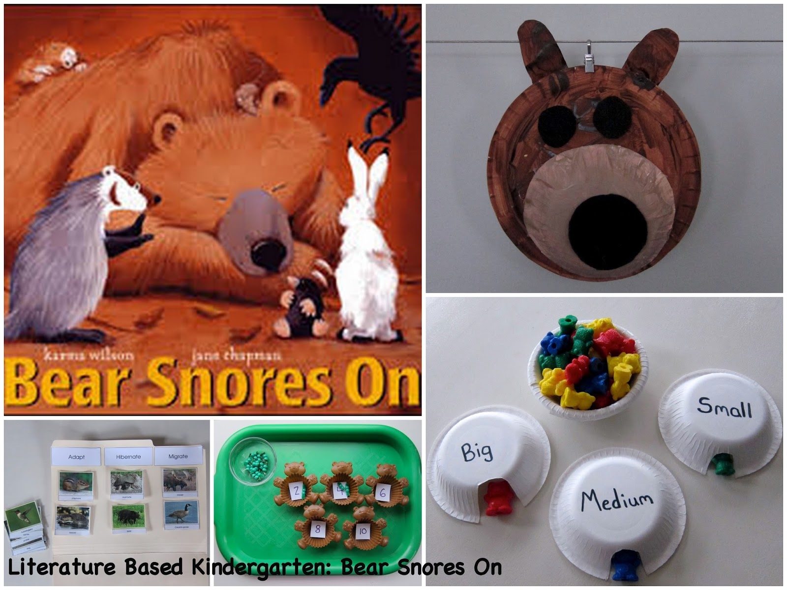 Literature Based Kindergarten Bear