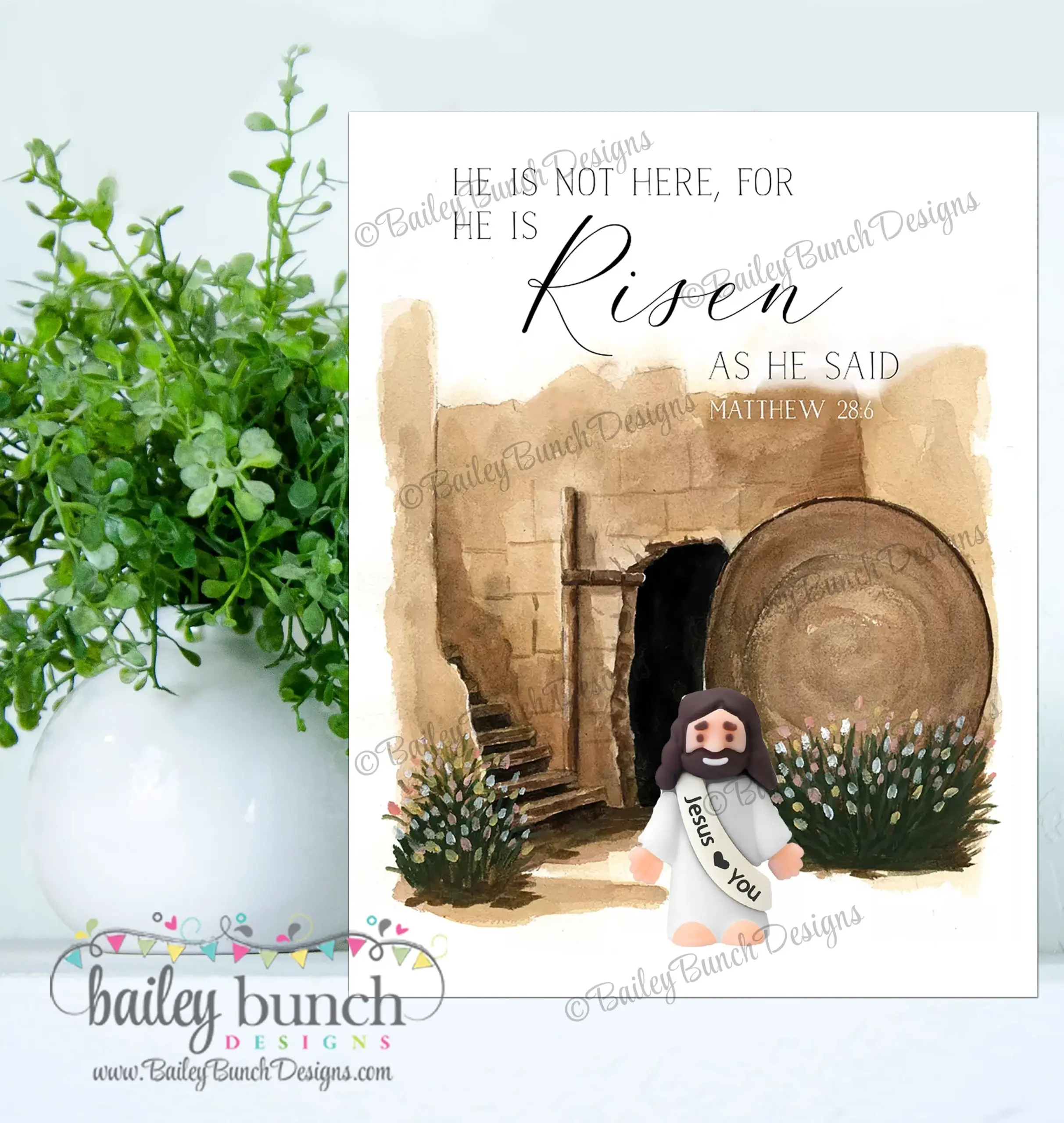 Little Jesus He Is Risen Easter Cards Printable Instant Download Ideastertomb0520