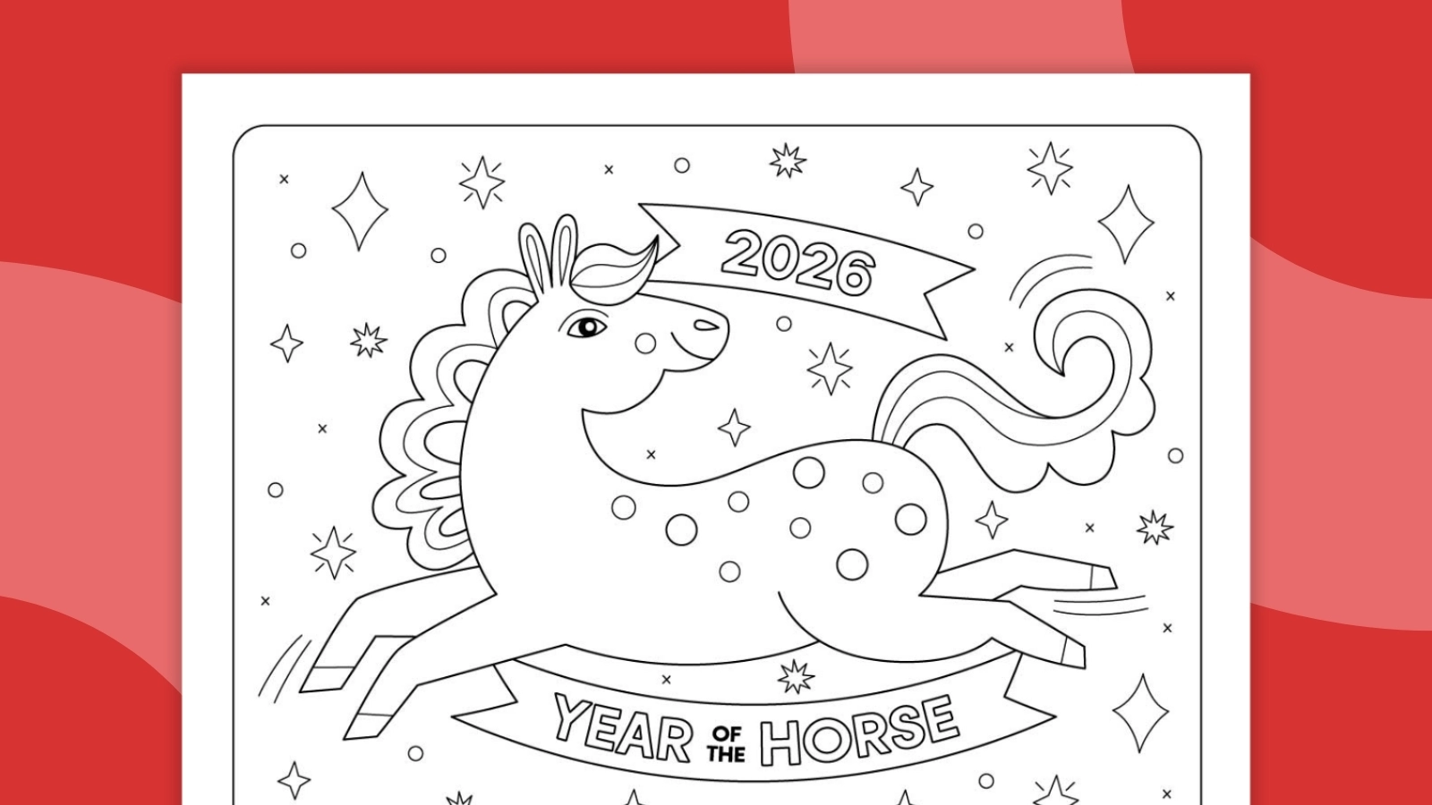 Lunar New Year Coloring Page