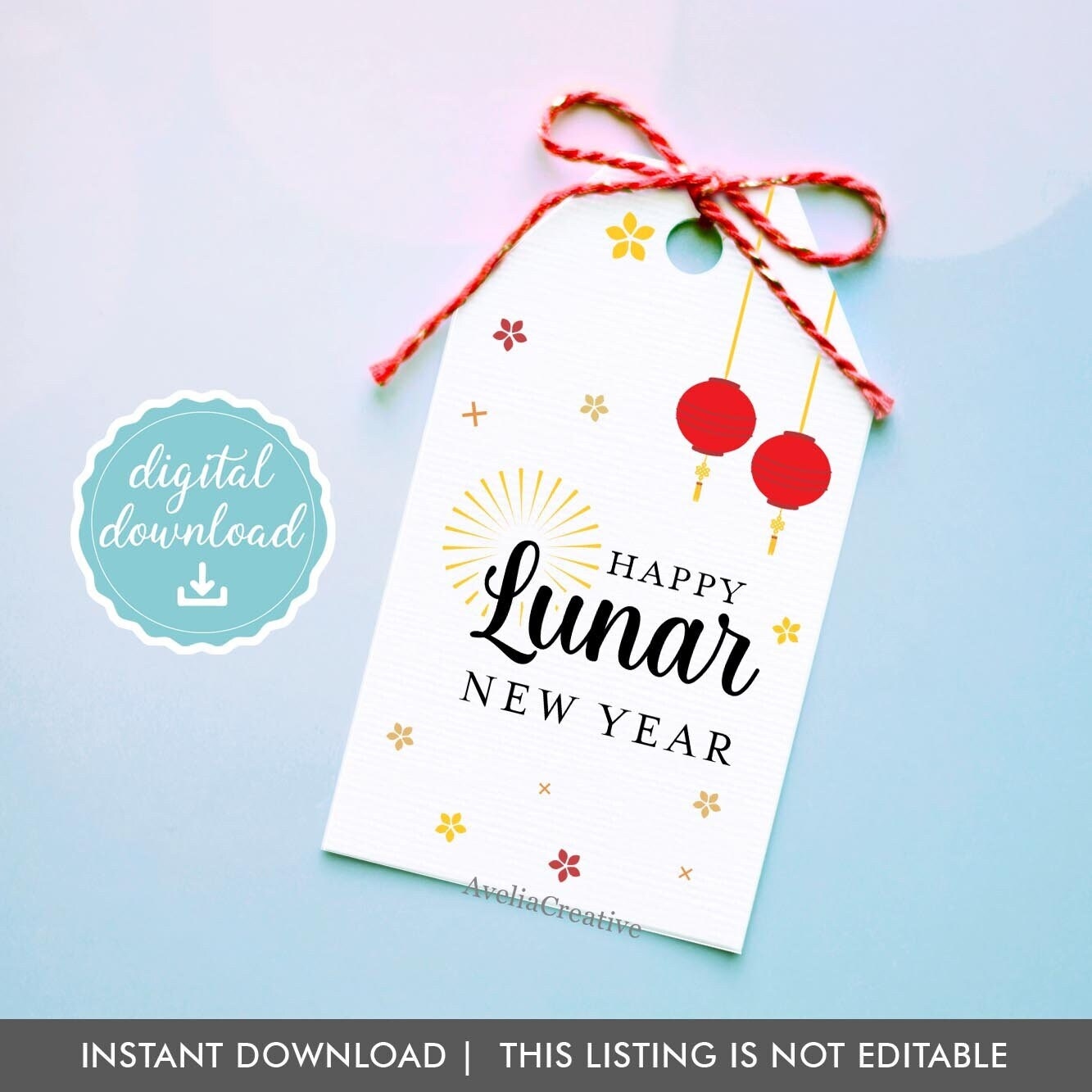 Lunar New Year Label