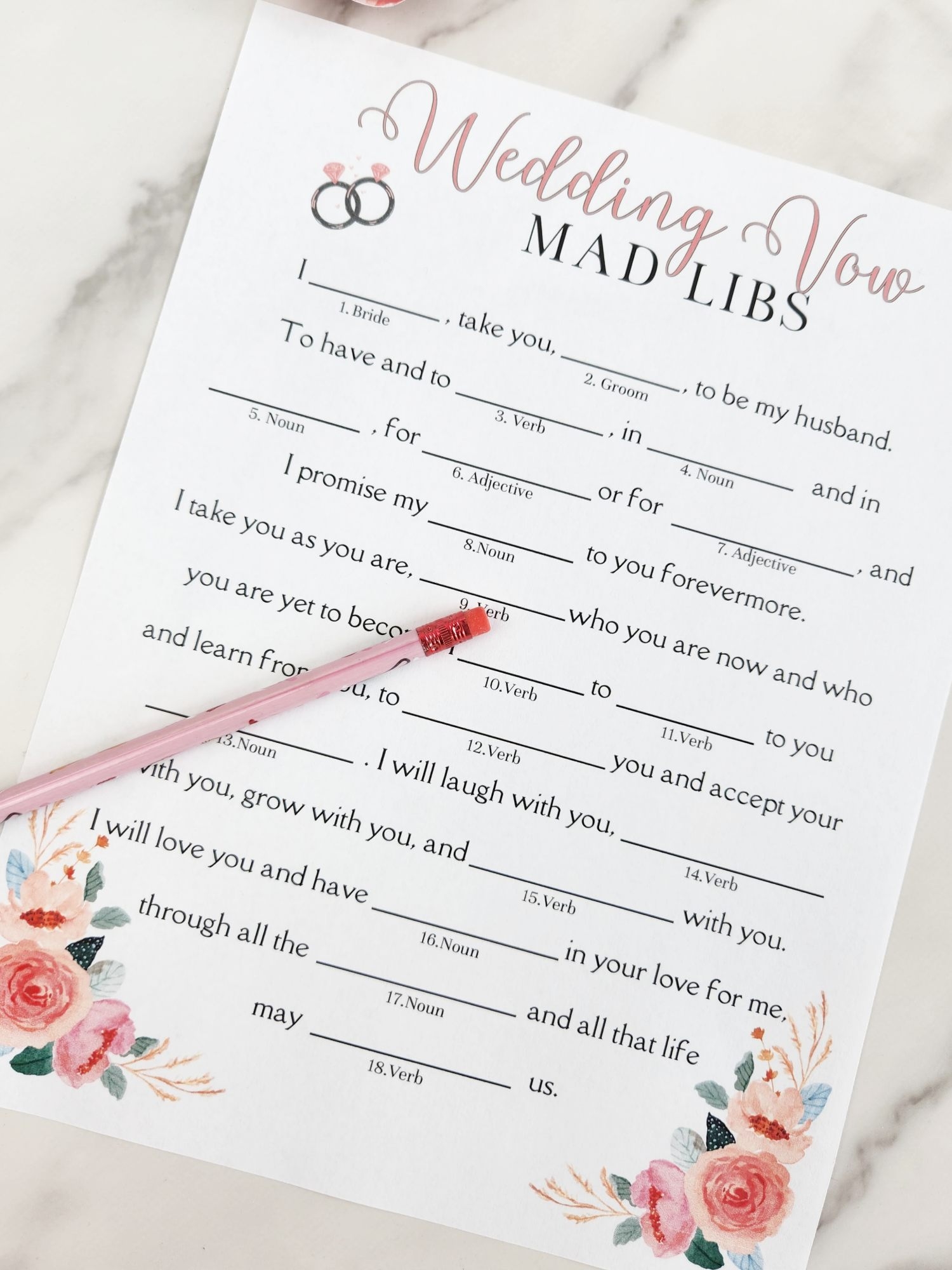 Mad Libs For Bridal Shower Free Printable Mad Libs For Bridal Shower Free Printable