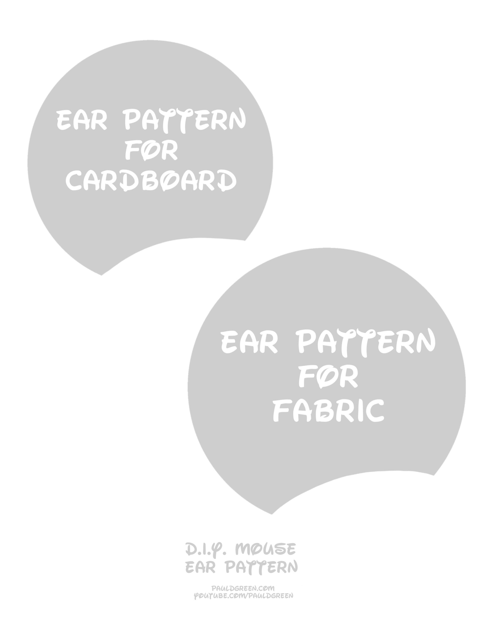 free mickey ears template free mickey ears template
