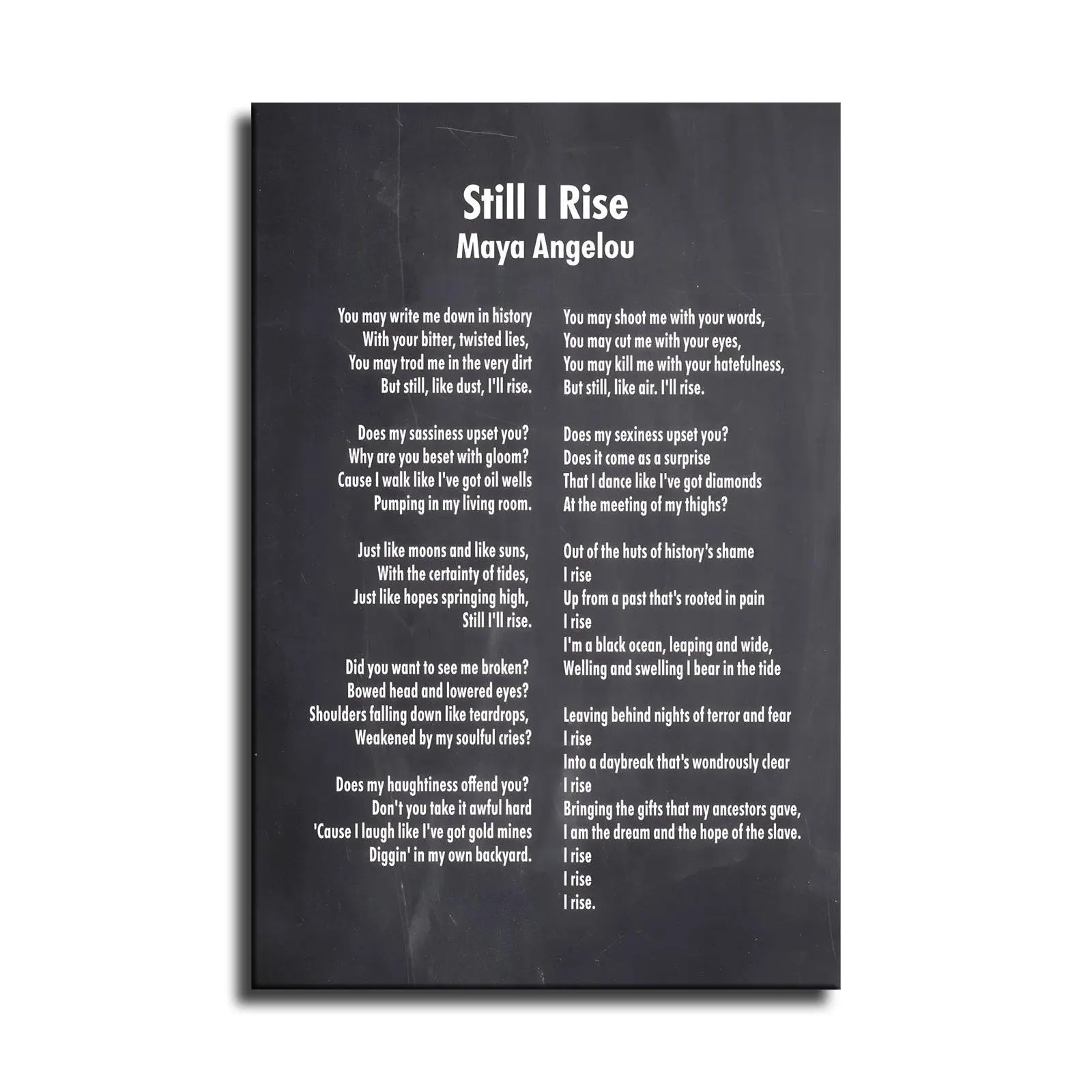 Maya Angelou Poem