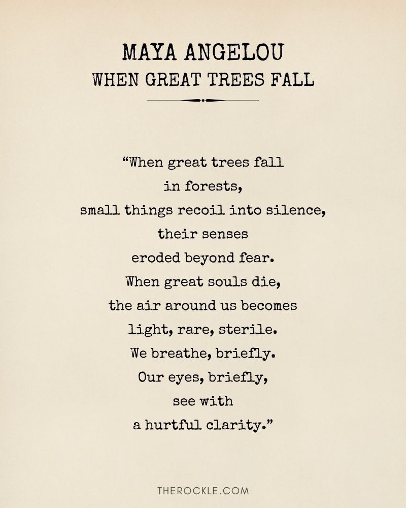 Maya Angelou Poems