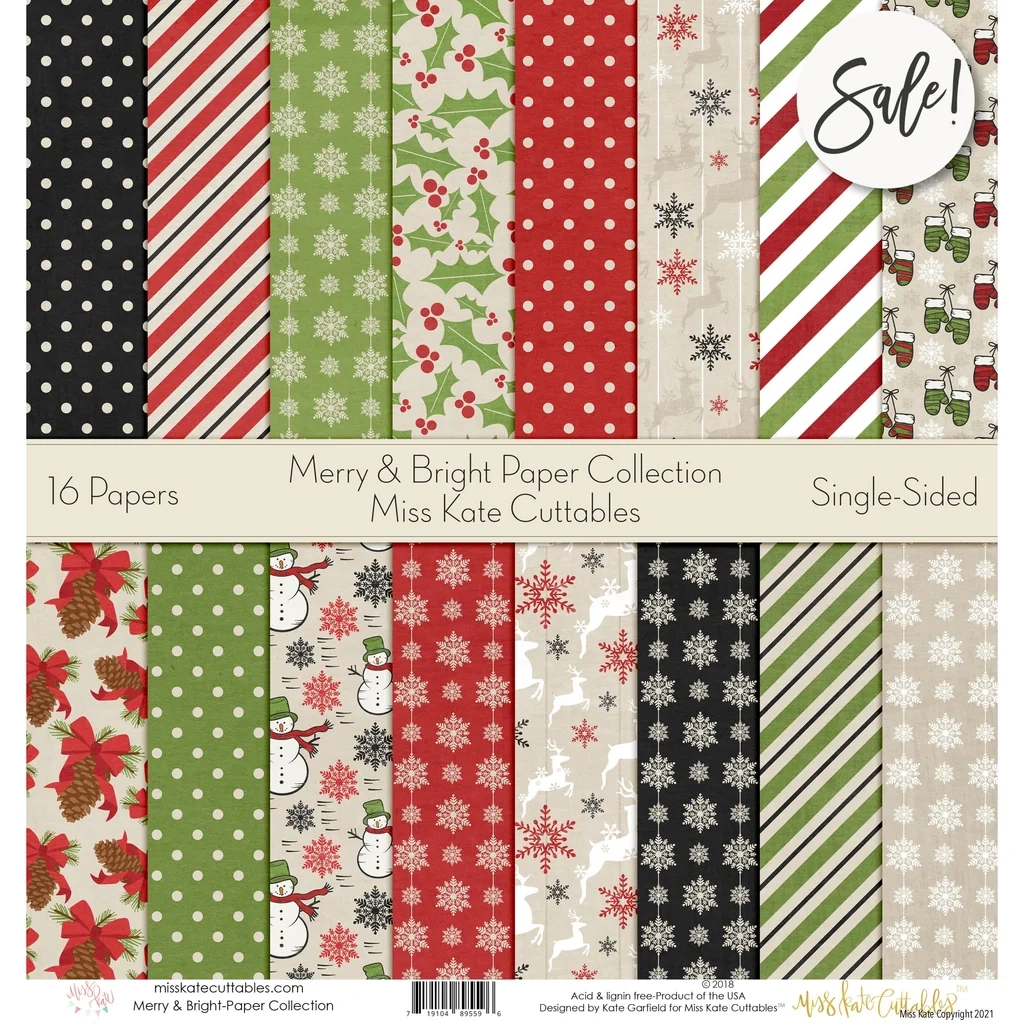 christmas scrapbook paper printable