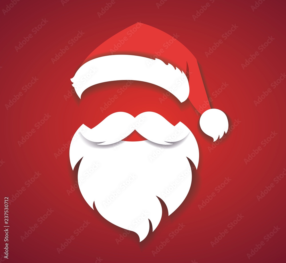 printable santa hat and beard printable santa hat and beard
