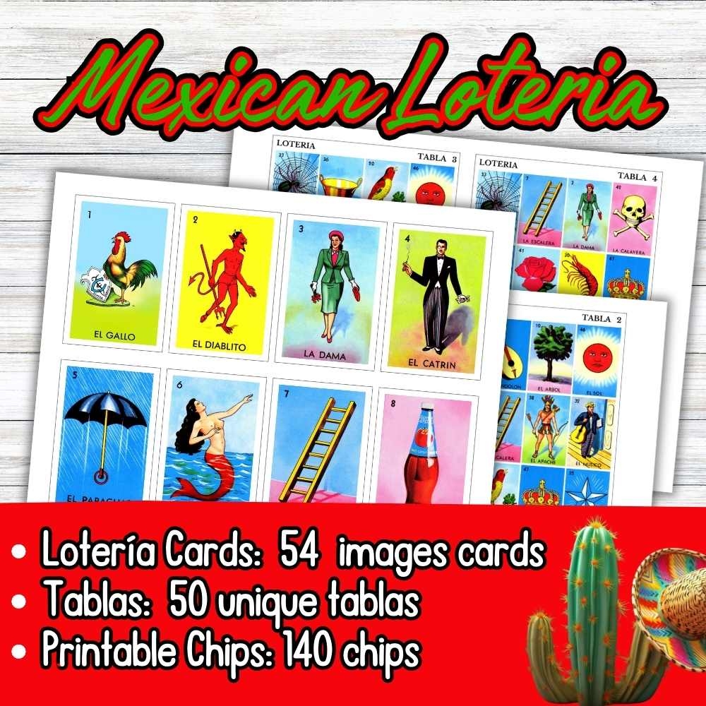 free printable mexican loteria cards