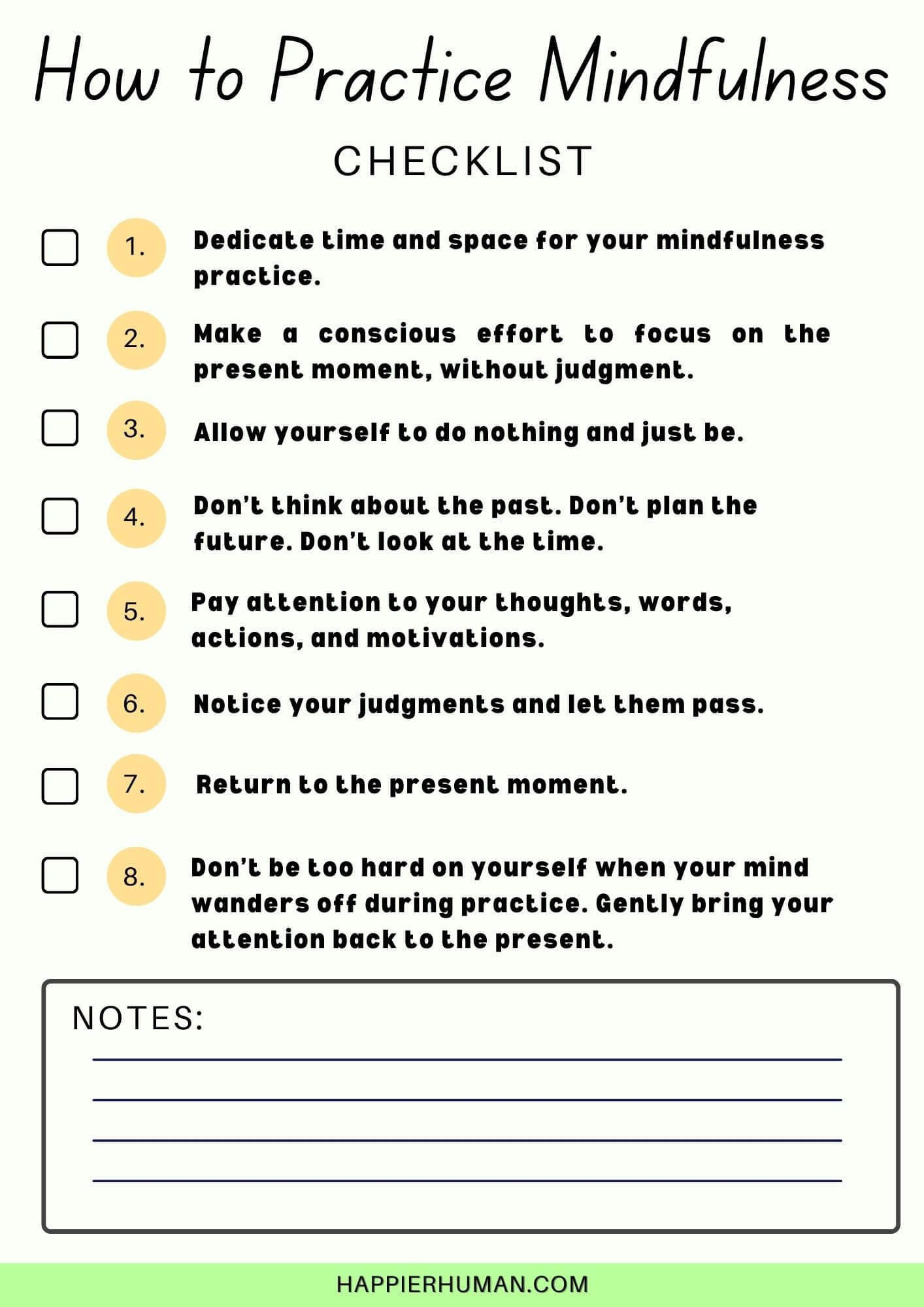 Mindfulness Worksheets