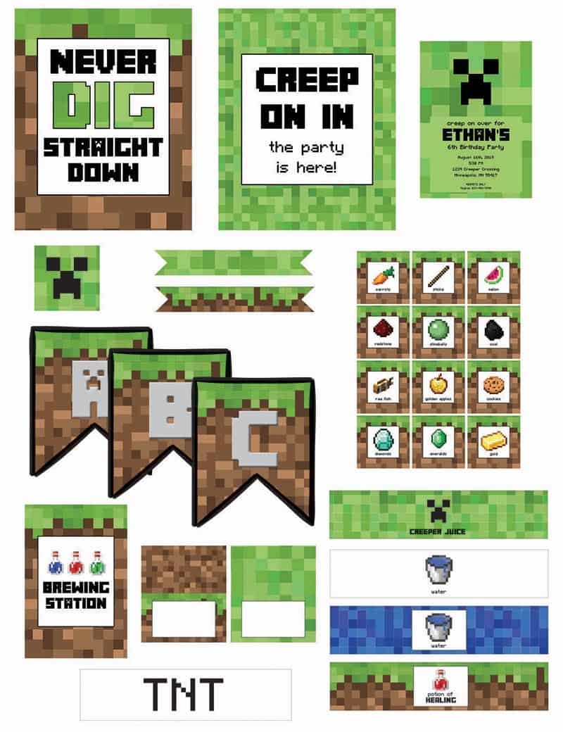 Minecraft Birthday Party Minecraft Birthday Party