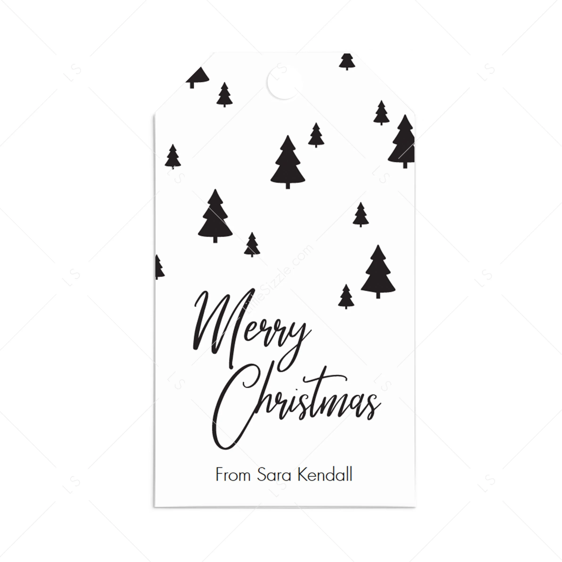 Minimalist Black And White Holiday Gift Tags Minimalist Black And White Holiday Gift Tags