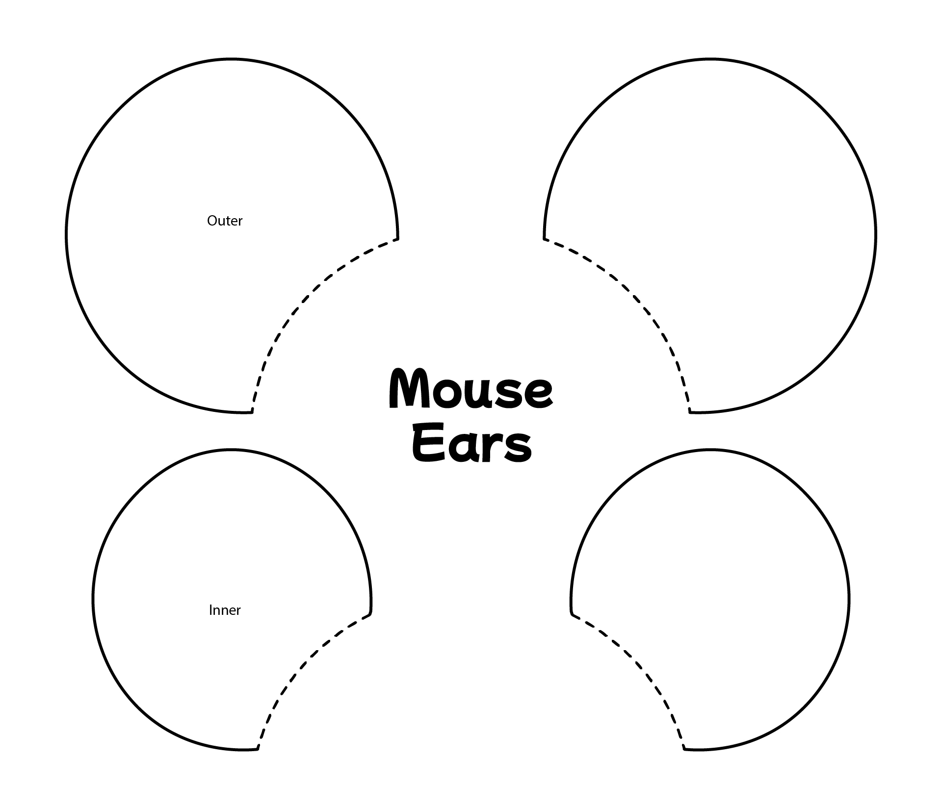 Mouse Ear Template Free Printable