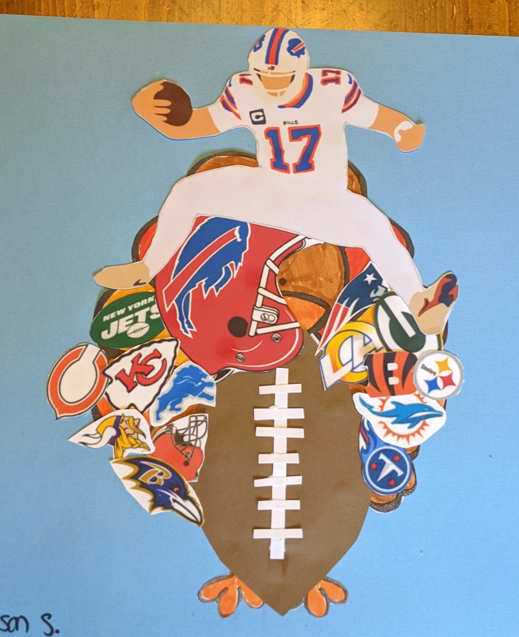 My Son Disguised His Turkey As Josh Allen My Son Disguised His Turkey As Josh Allen