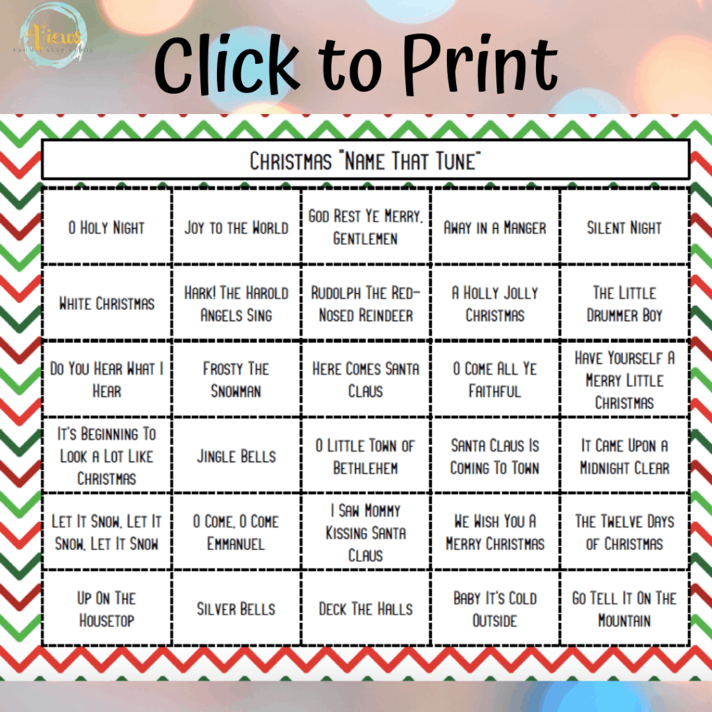 Name That Tune Christmas Carol Game