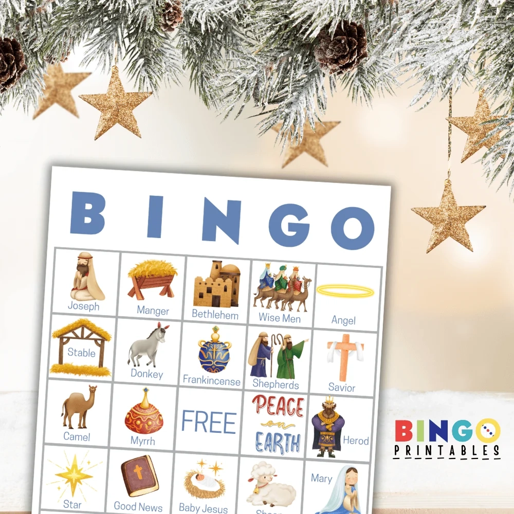 free printable christian christmas bingo card