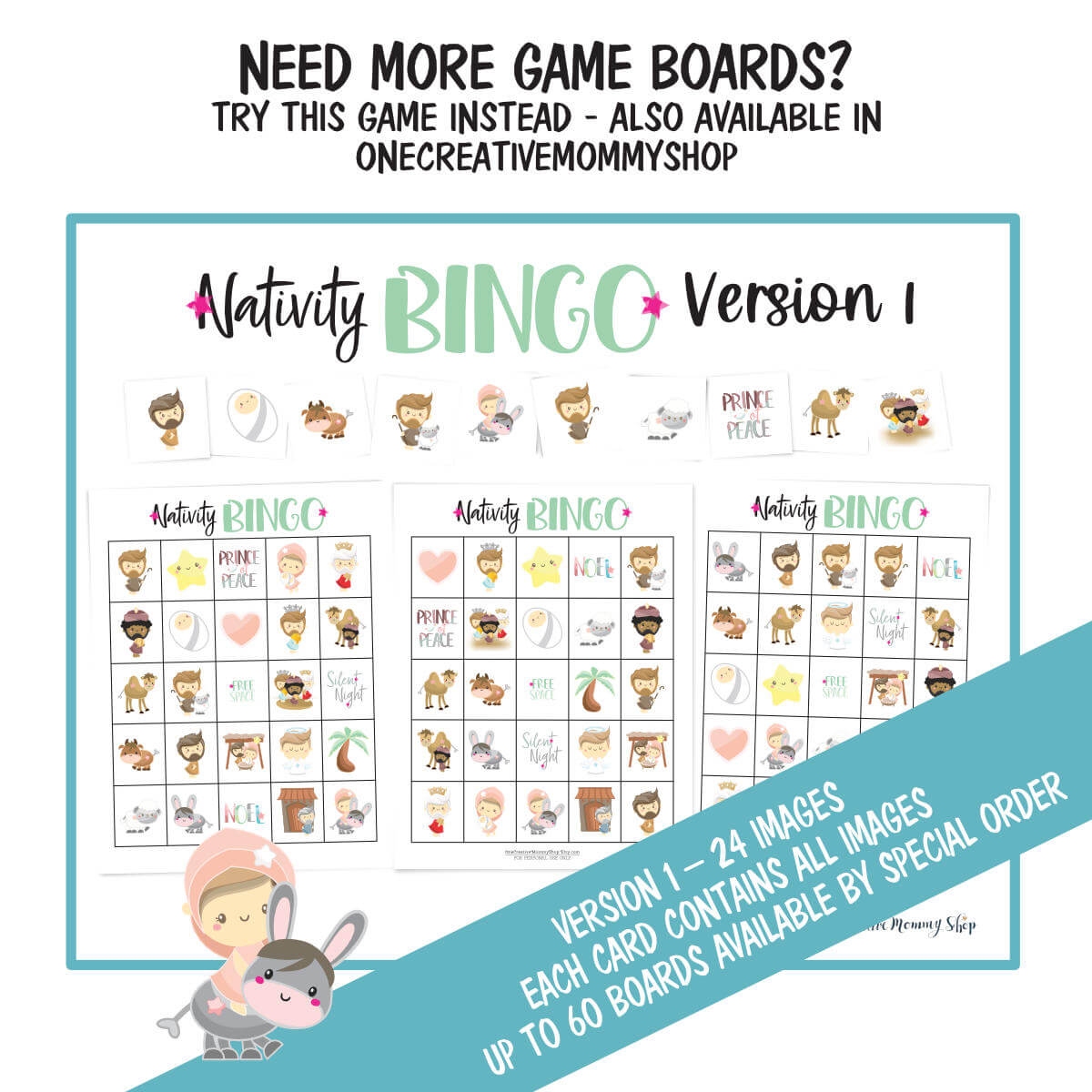 Nativity Bingo Game Christmas Free