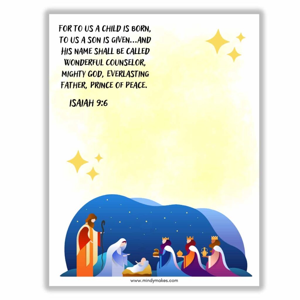 Nativity Handprint Art