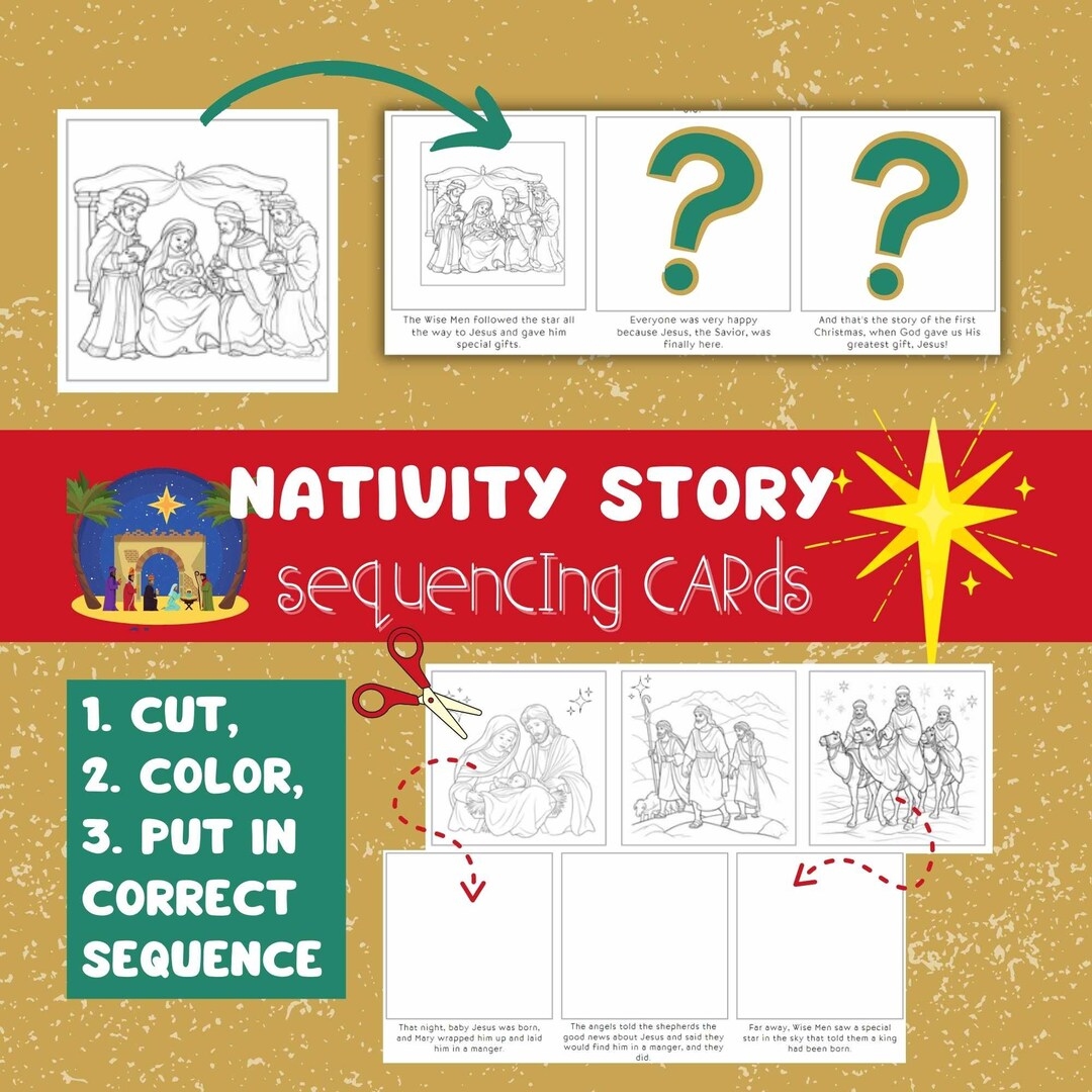 free printable christmas story sequencing pictures free printable christmas story sequencing pictures
