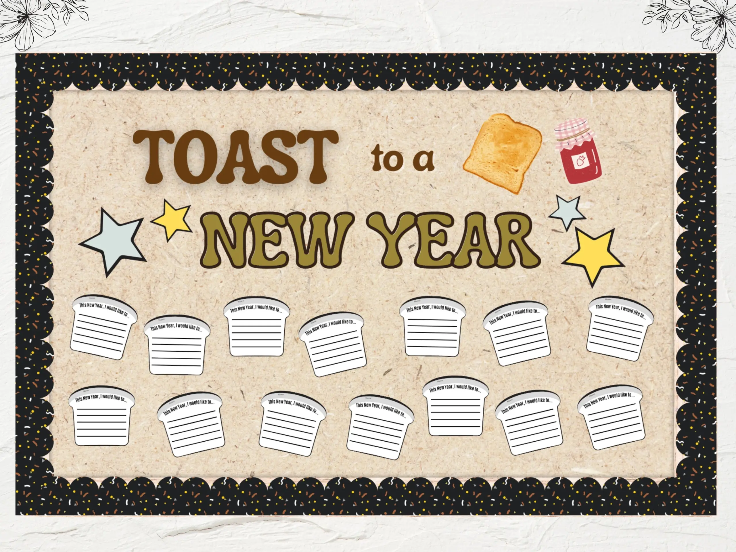 New Year Bulletin Board Idea Printable