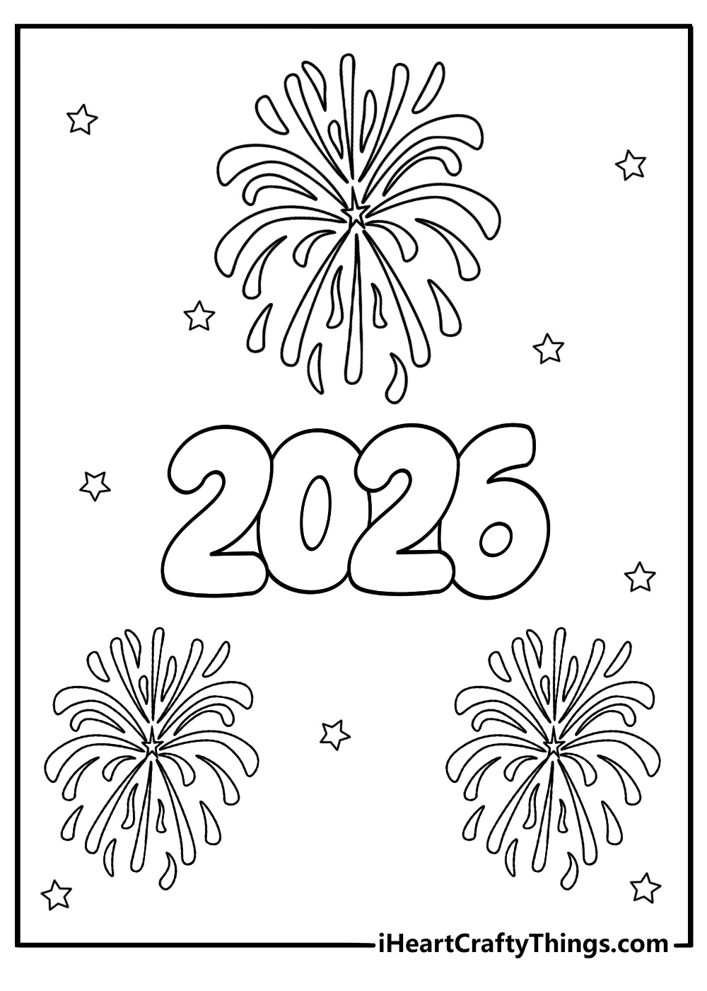New Year Coloring Pages