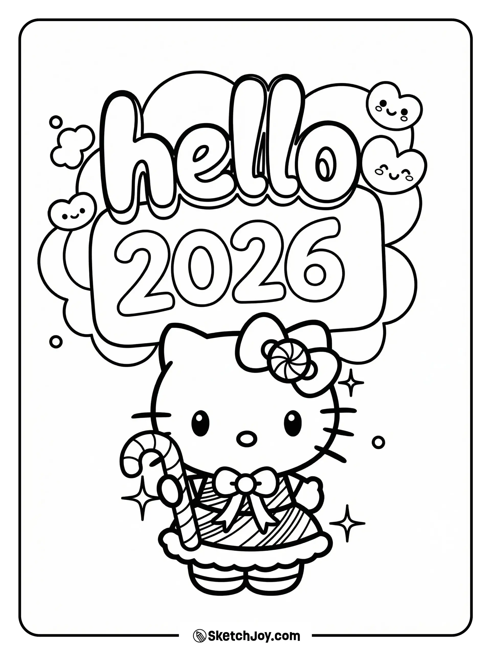 New Year Coloring Pages New Year Coloring Pages