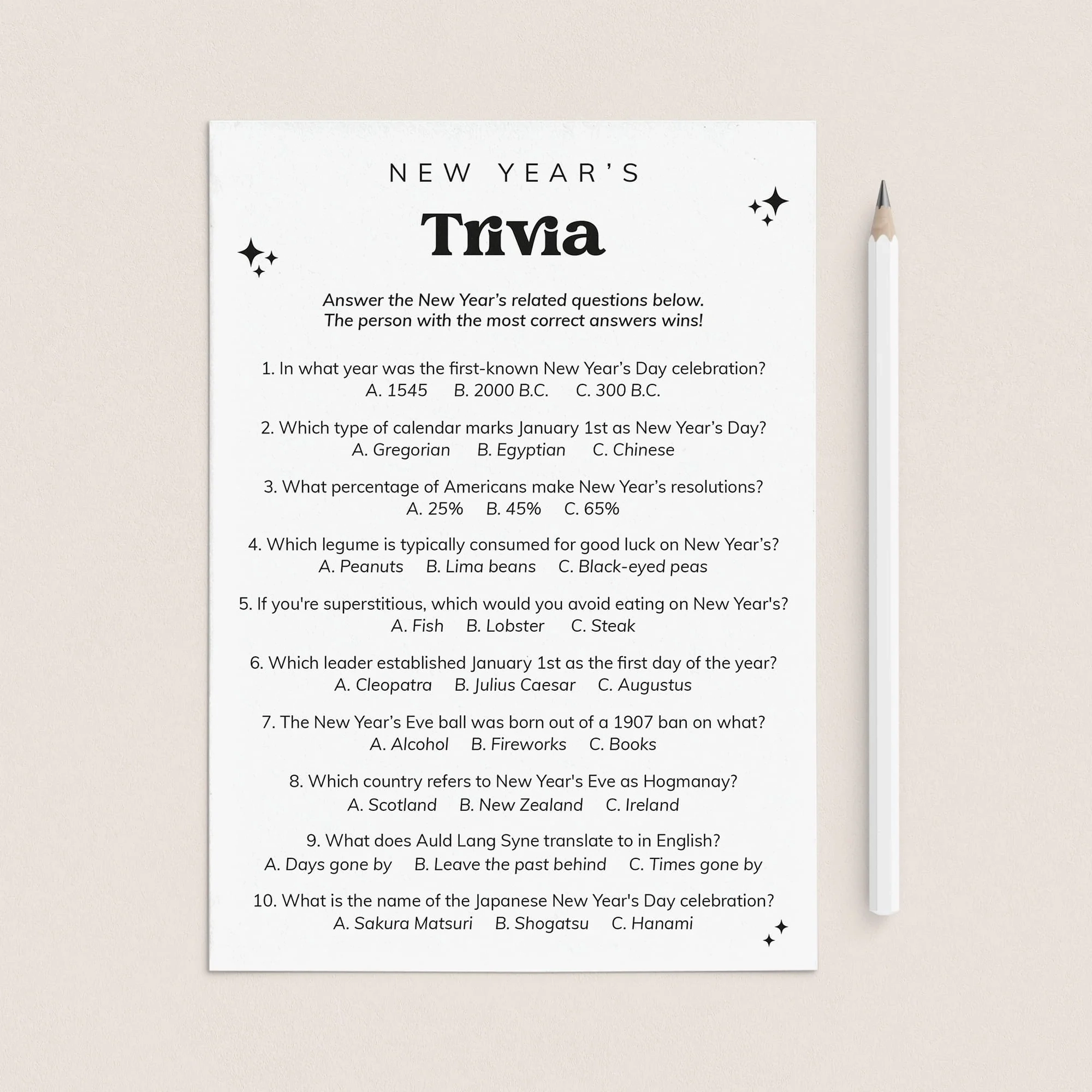 printable new year quiz printable new year quiz