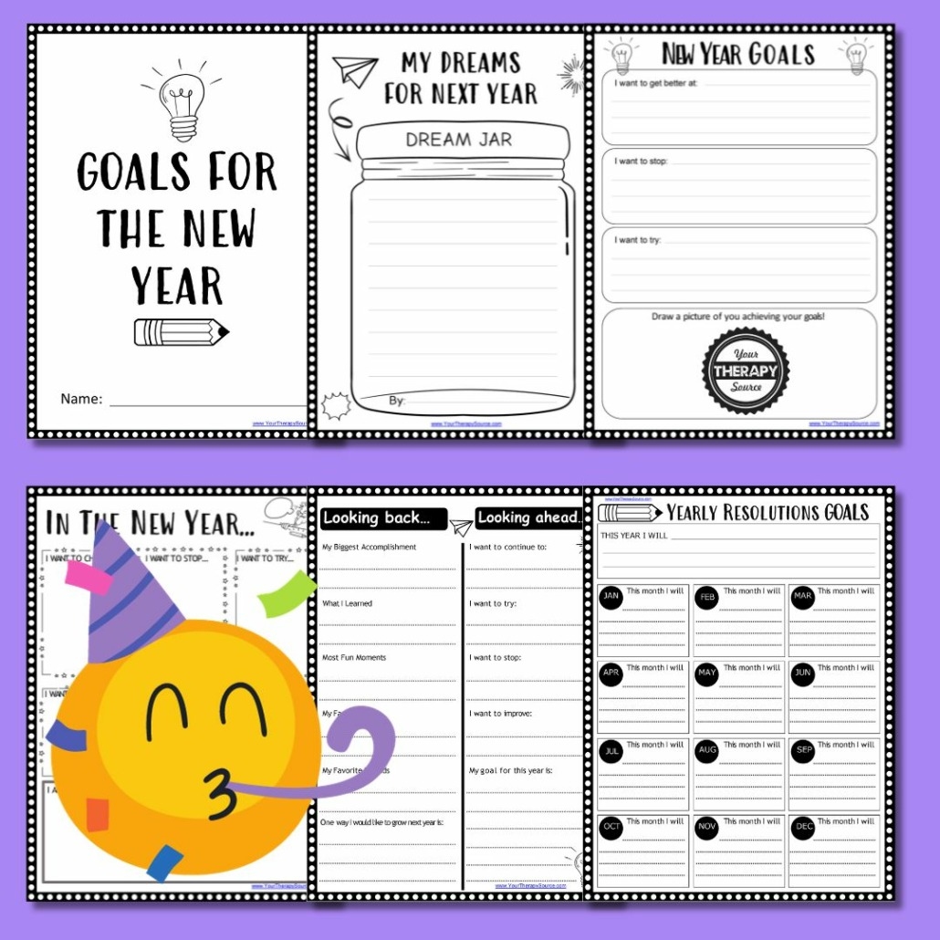 New Years Resolution Worksheet New Years Resolution Worksheet