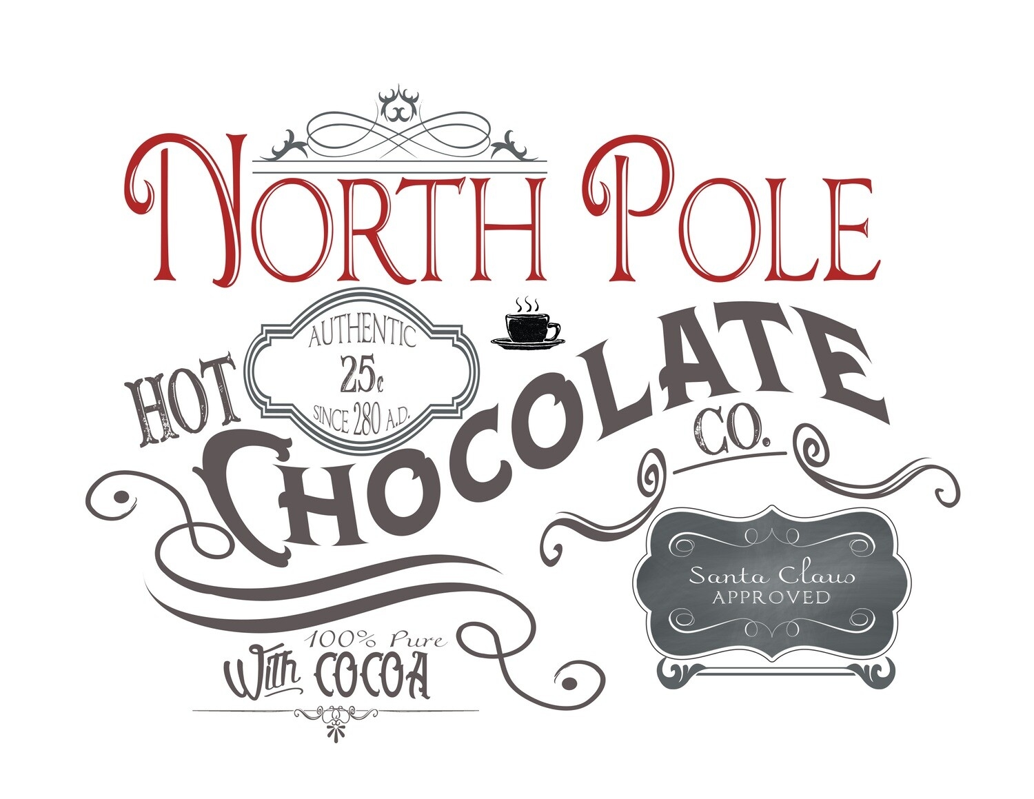 free hot chocolate printables