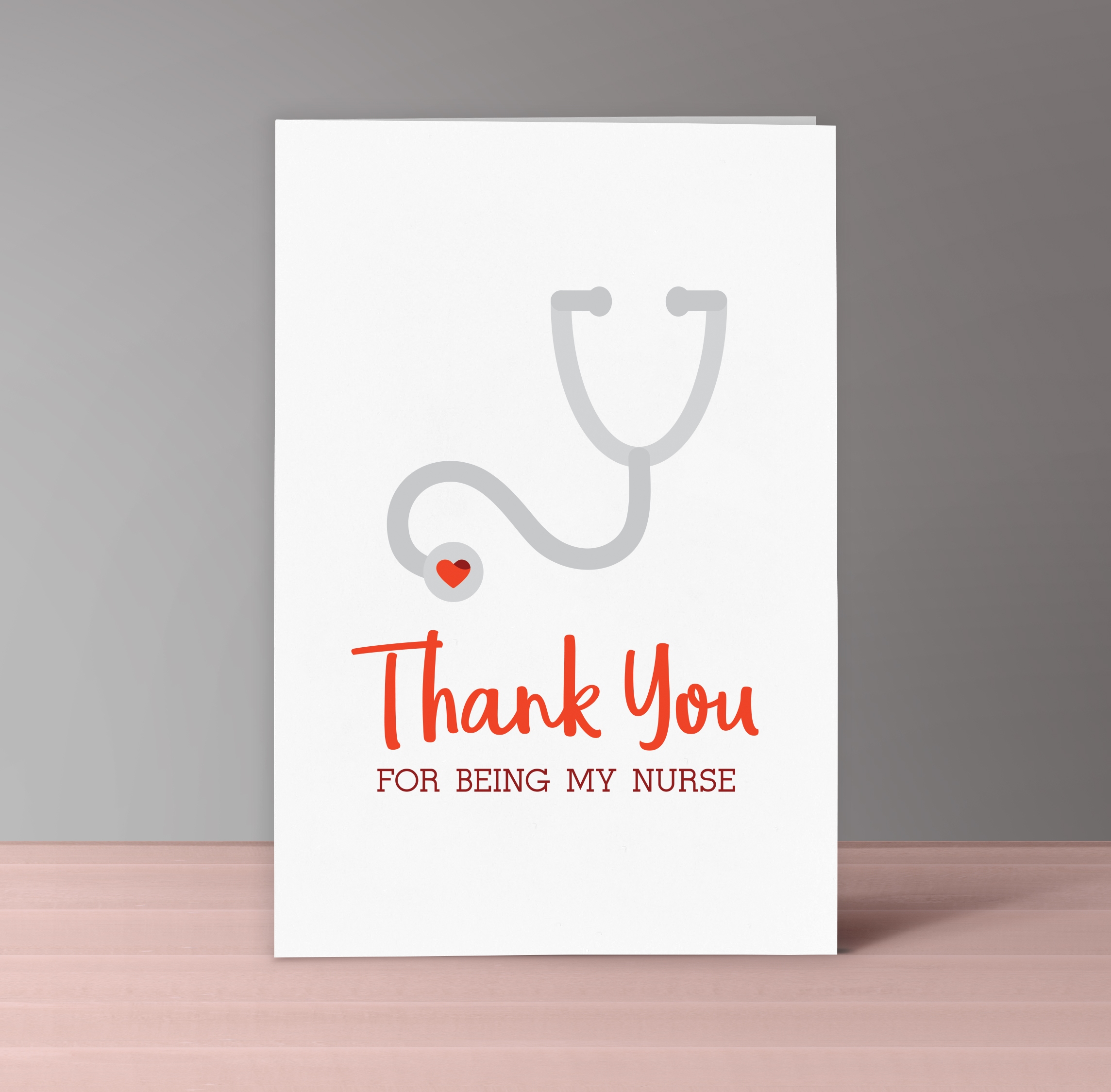 Nurse Thank You Card Set Of 4 Download And Print Nurse Doctor Or Healthcare Worker Appreciation Card
