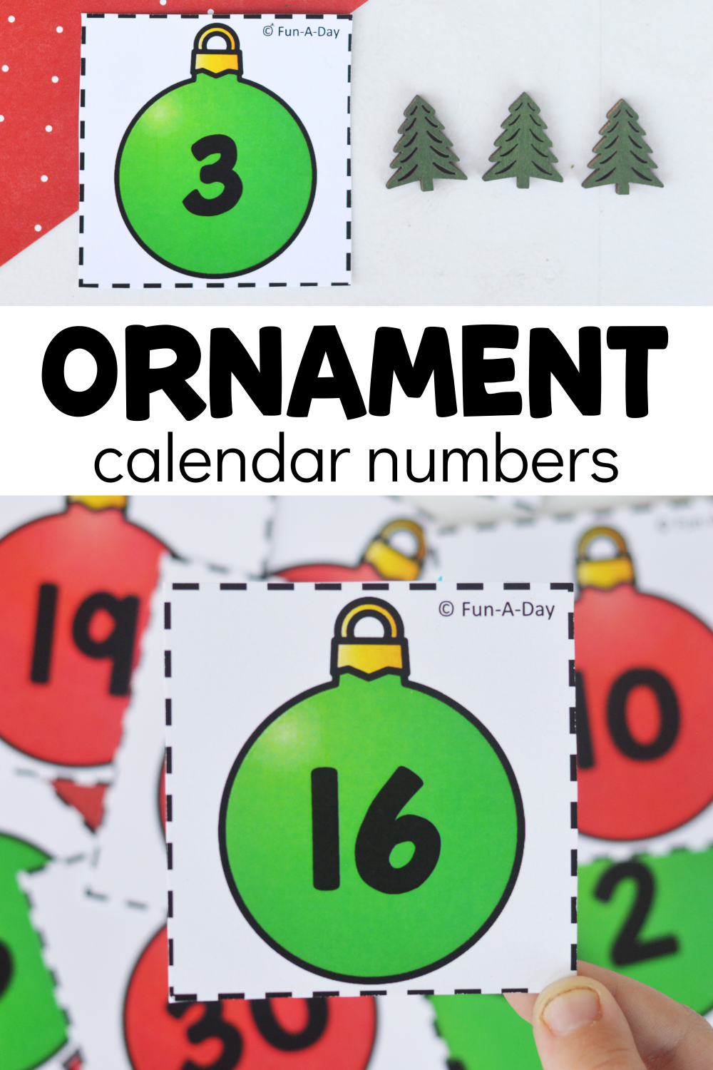 Ornament Calendar Numbers