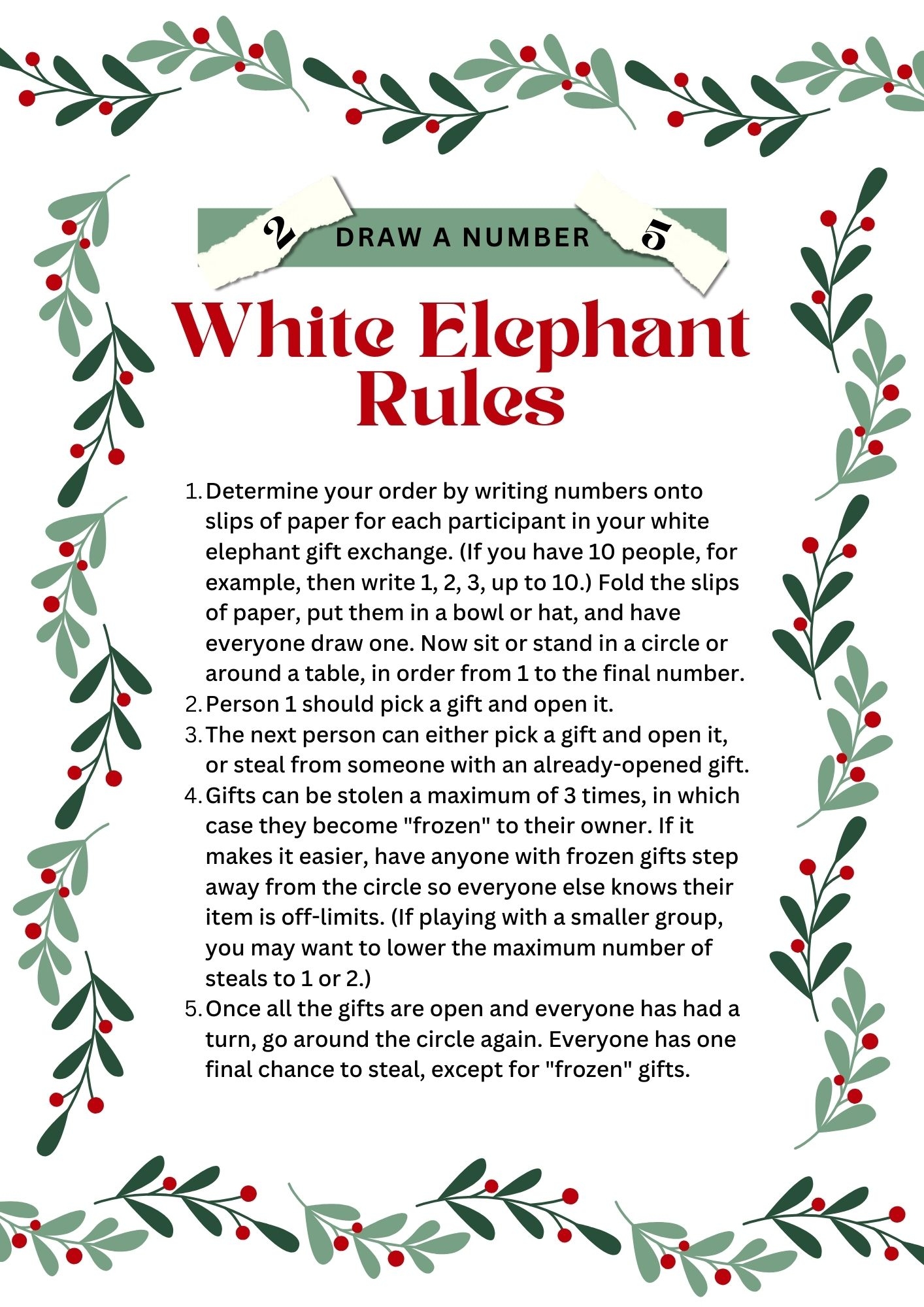 free printable white elephant numbers free printable white elephant numbers