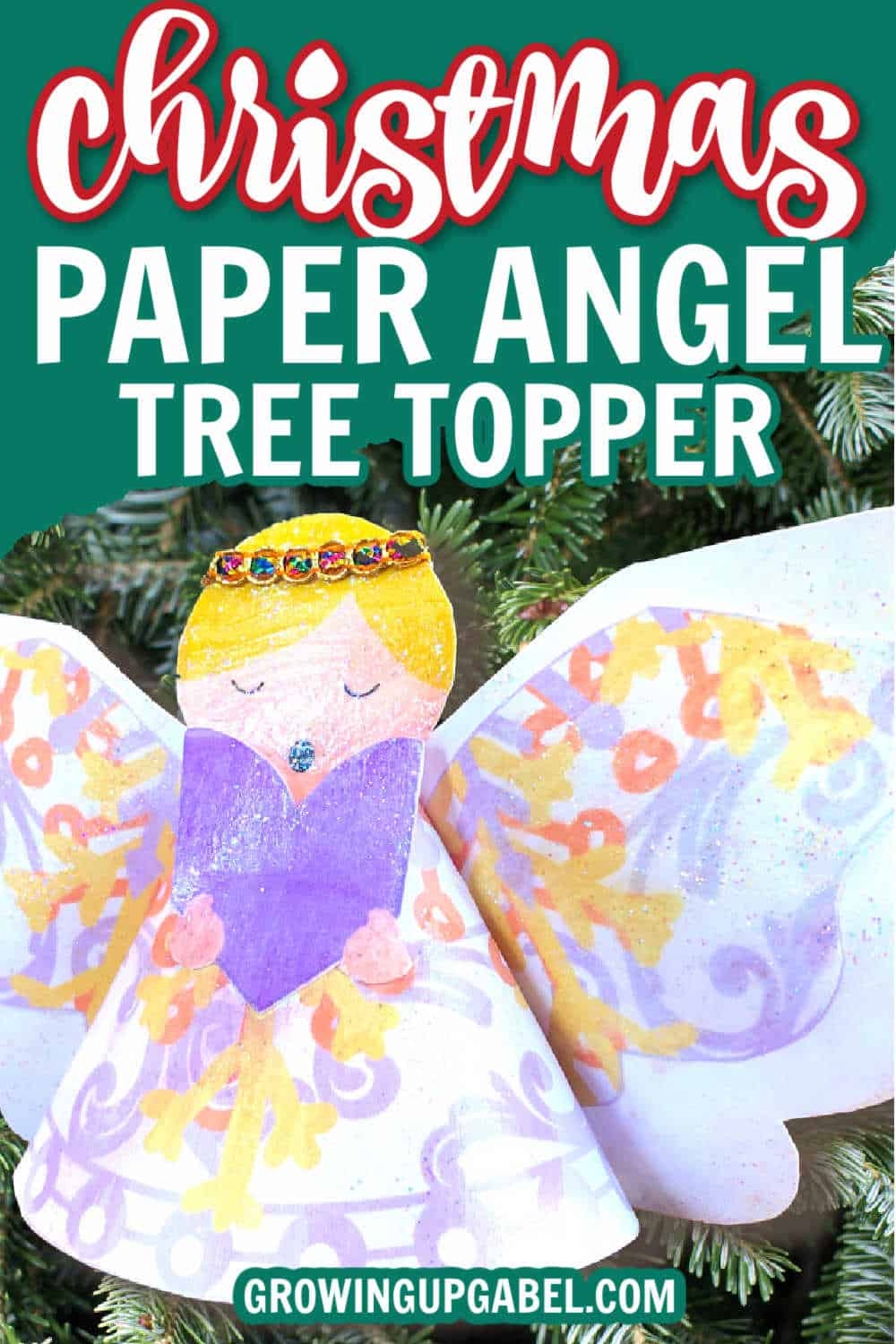 christmas angel tree topper printable