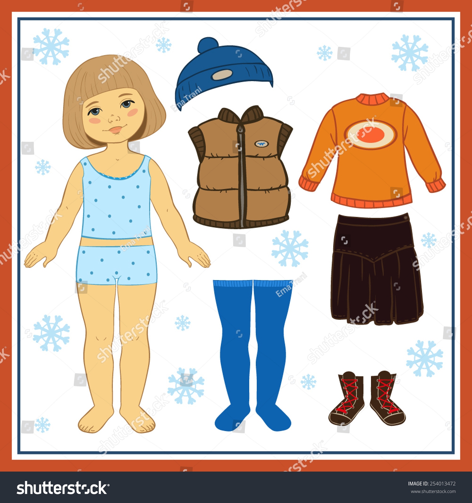 Paper Doll Winter Clothes 254013472