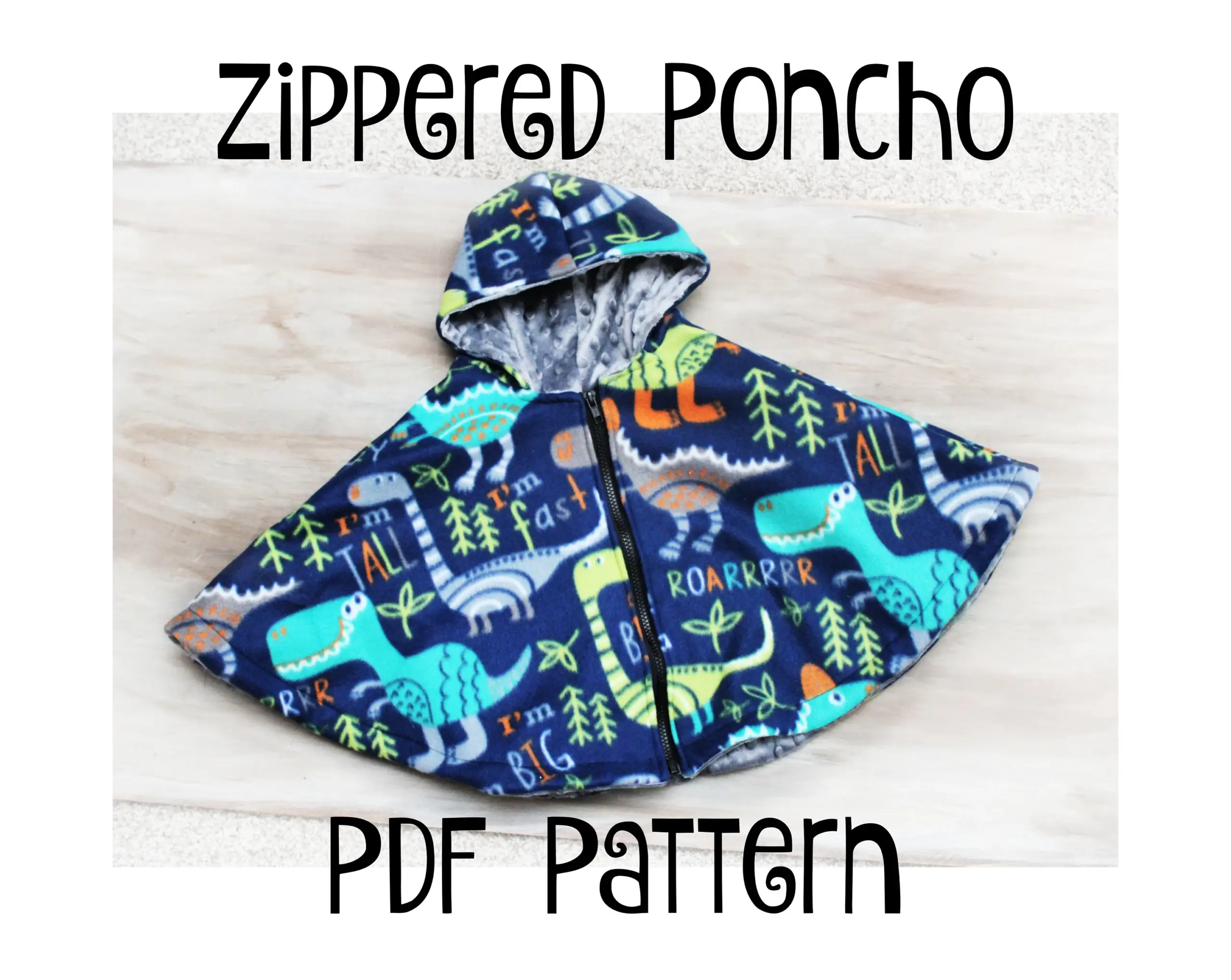Pdf Pattern Zippered Carseat Poncho