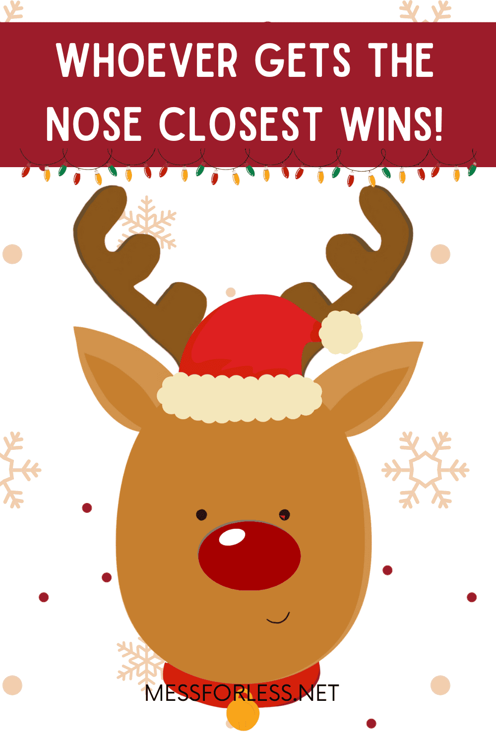 Pin The Nose On Rudolph Game