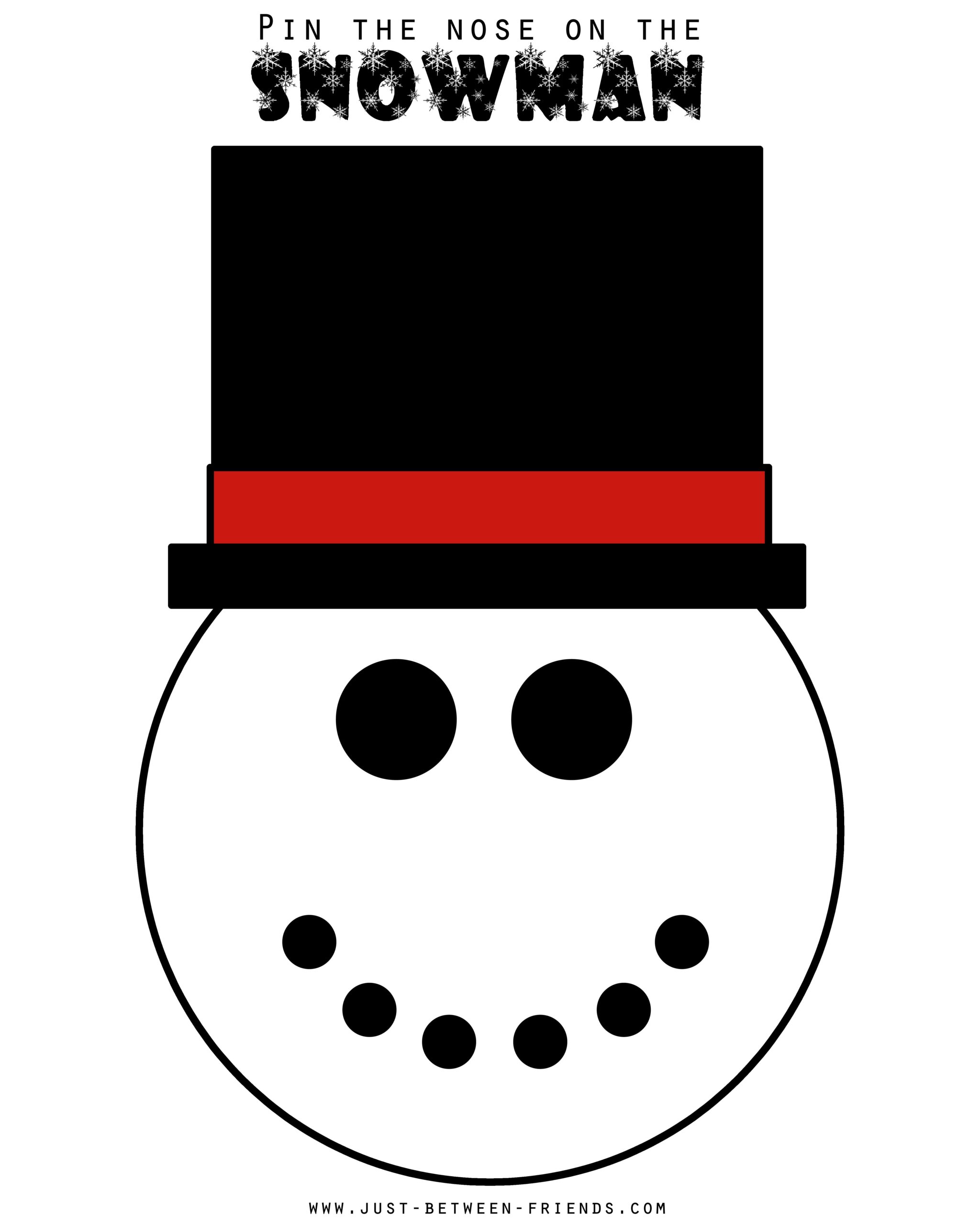 Pin The Nose On The Snowman Pin The Nose On The Snowman