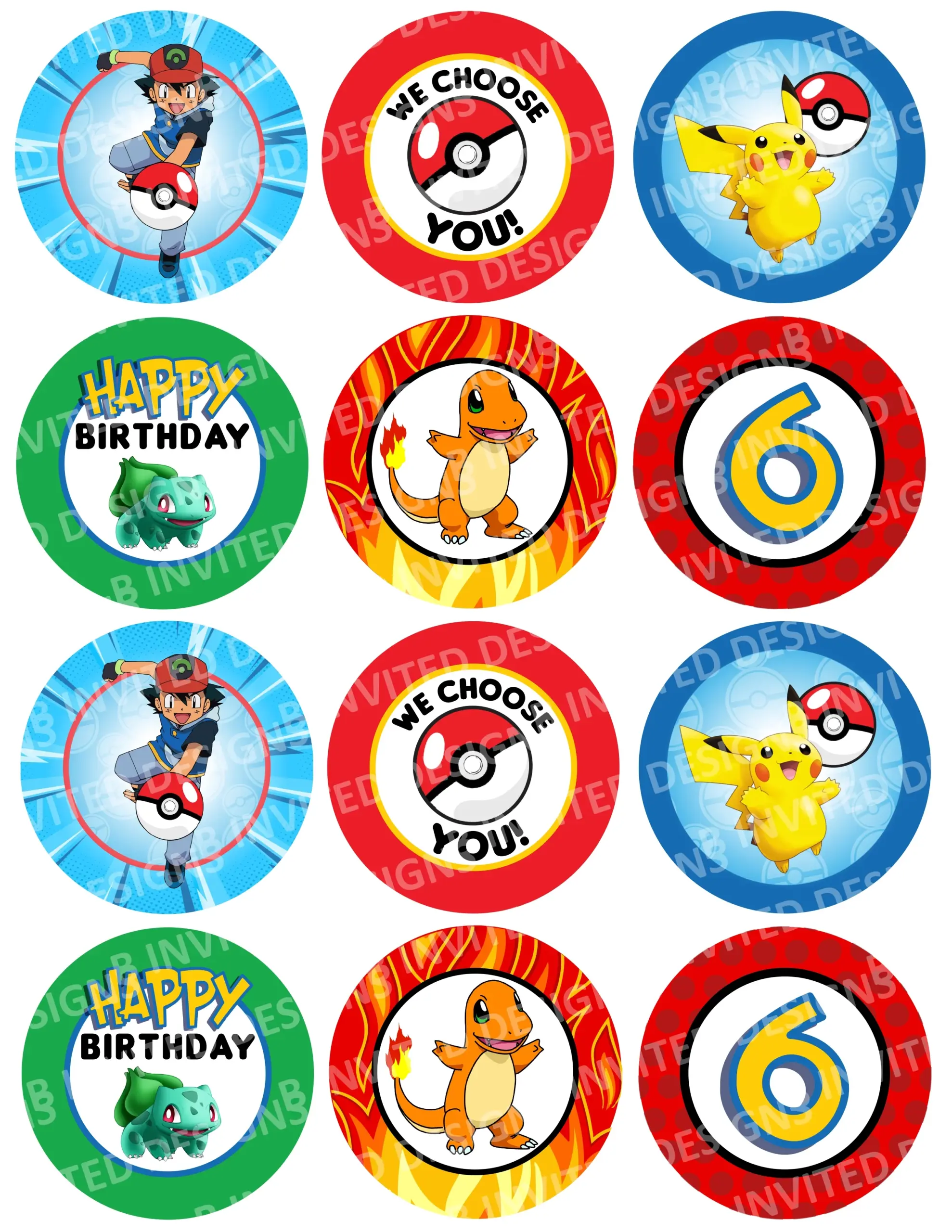 pokemon cupcake toppers printable pokemon cupcake toppers printable