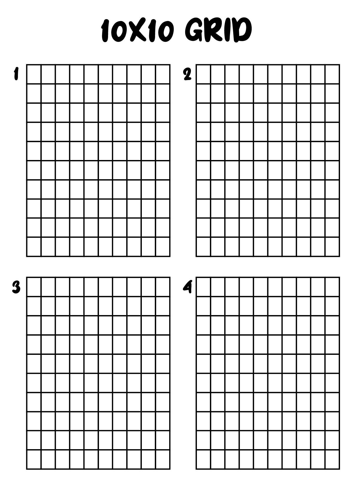 Post 10 By 10 Grids Printable 402493 Post 10 By 10 Grids Printable 402493