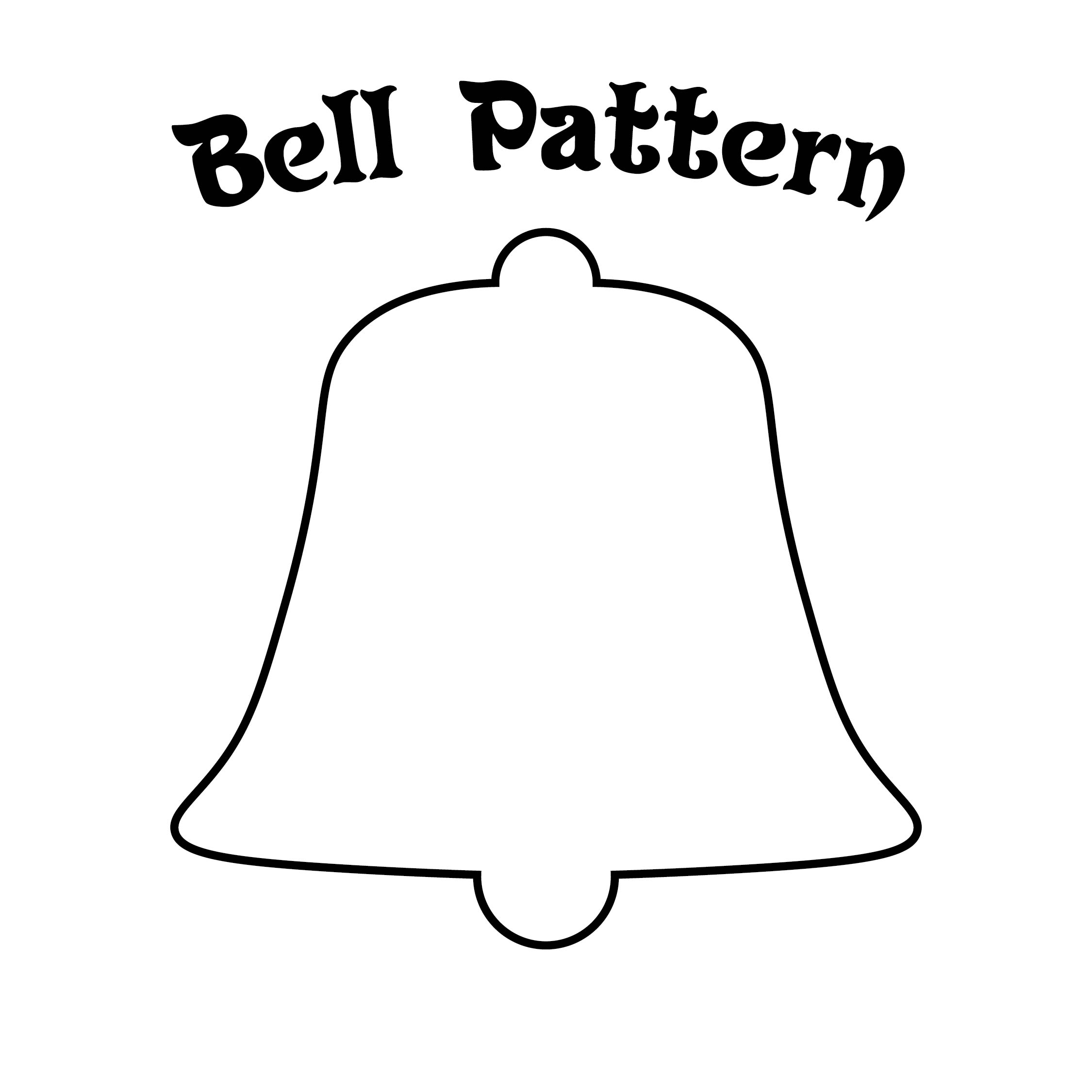 Post Christmas Bell Template Printable 179257