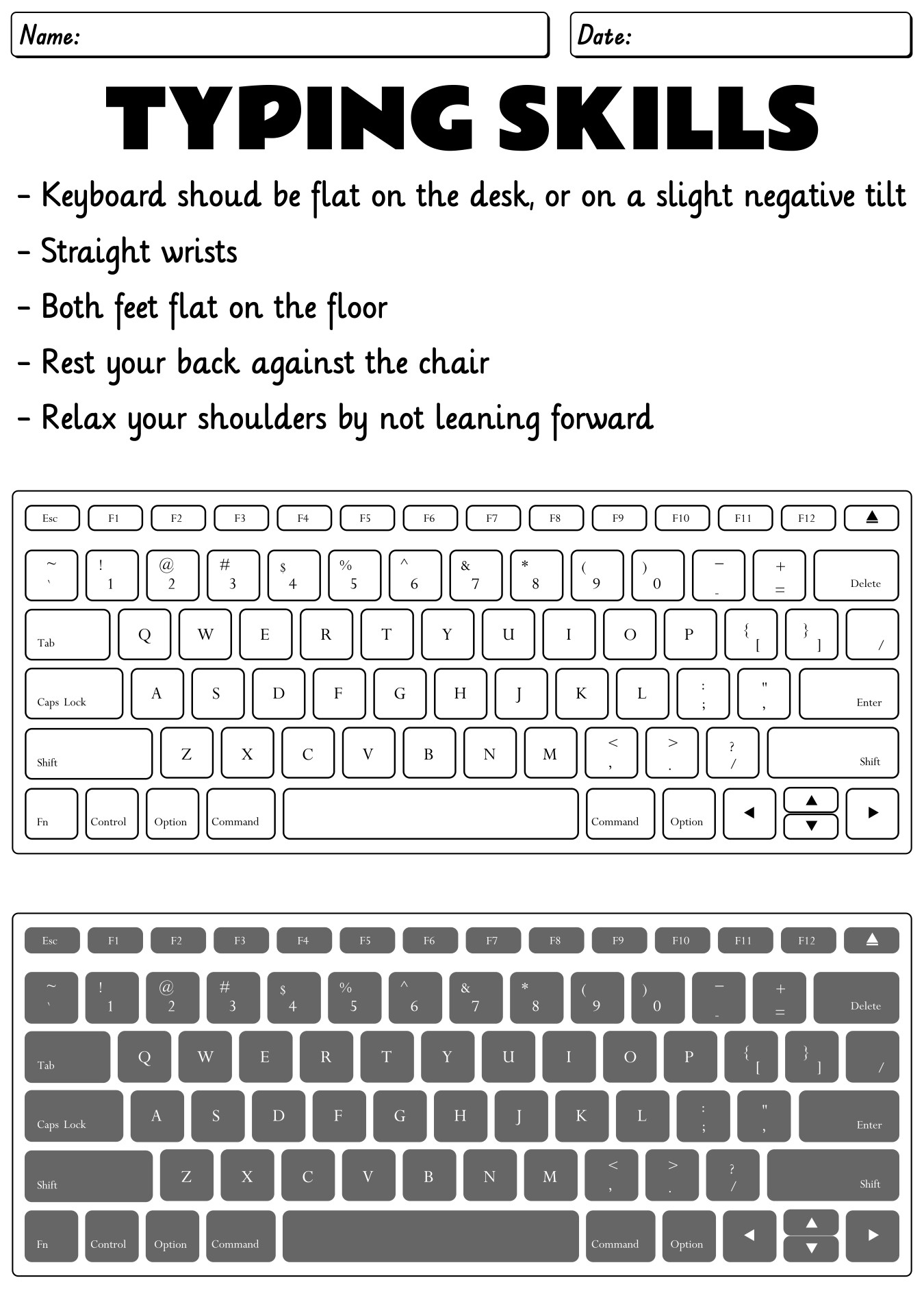 Post Computer Keyboard Worksheet 149805 Post Computer Keyboard Worksheet 149805