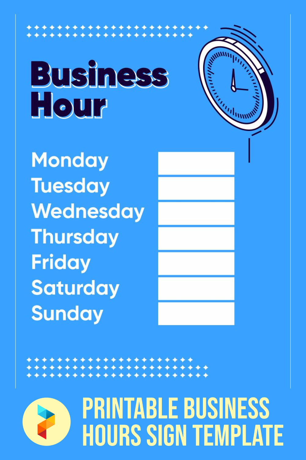 Post Free Printable Business Hours Sign Template 242962