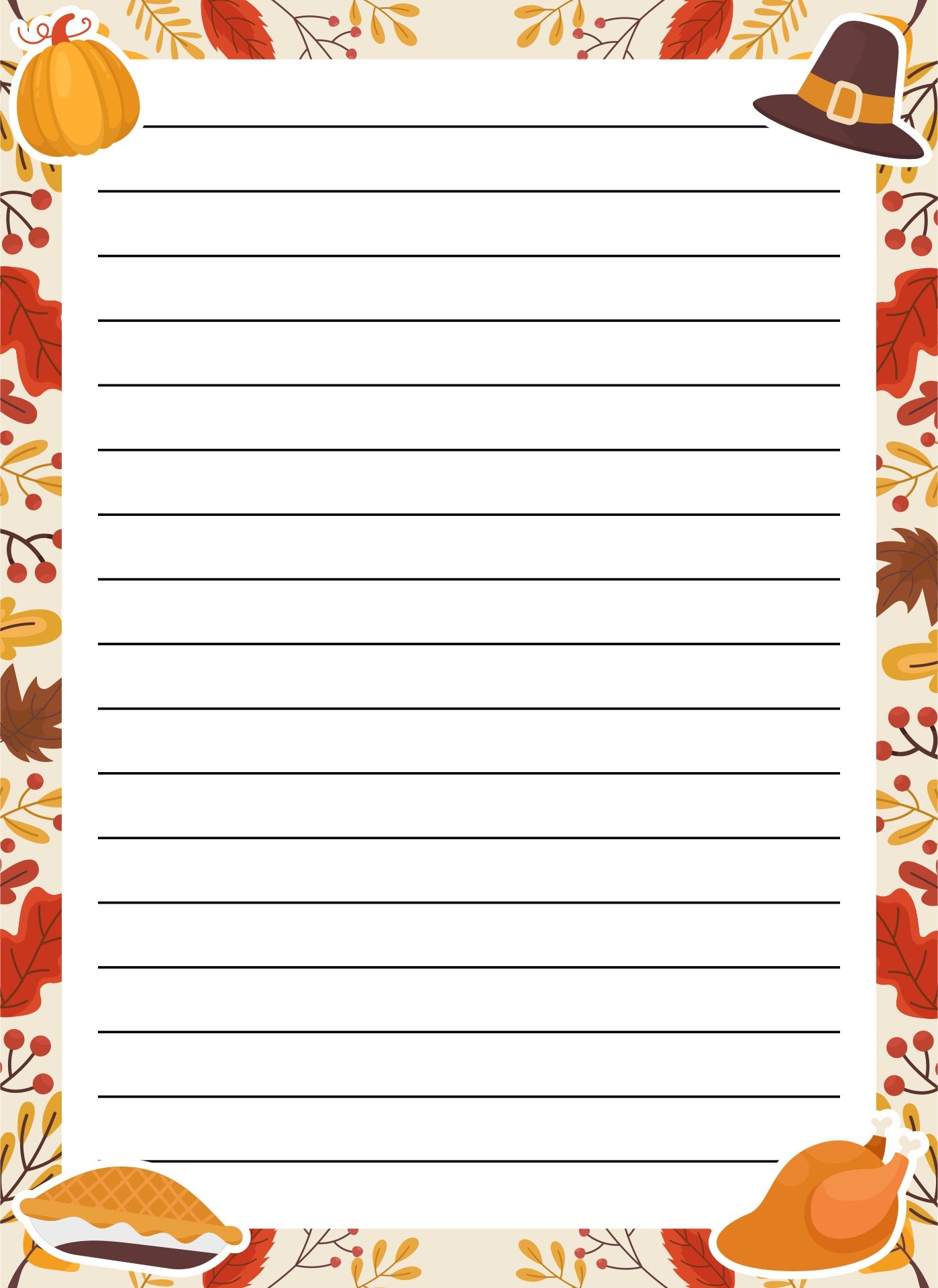 Post Free Printable Thanksgiving Letter Head 139158